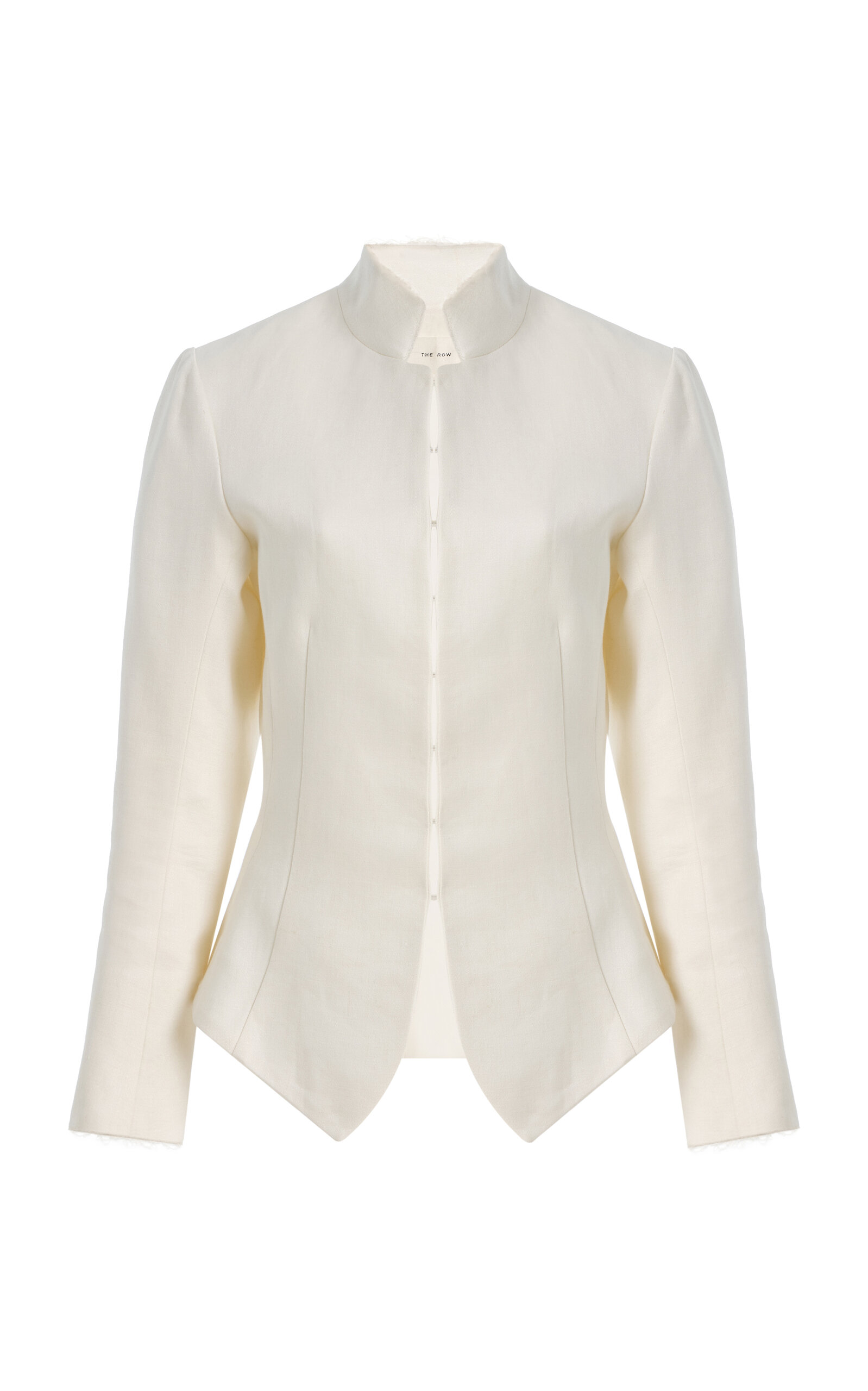 The Row Brianda Raw-Edge Linen Jacket - Moda Operandi