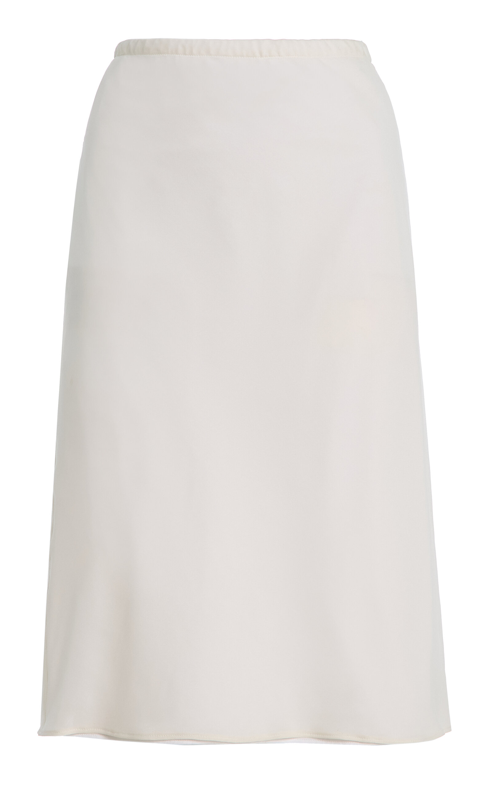 The Row Ivera Stretch-Silk Midi Skirt