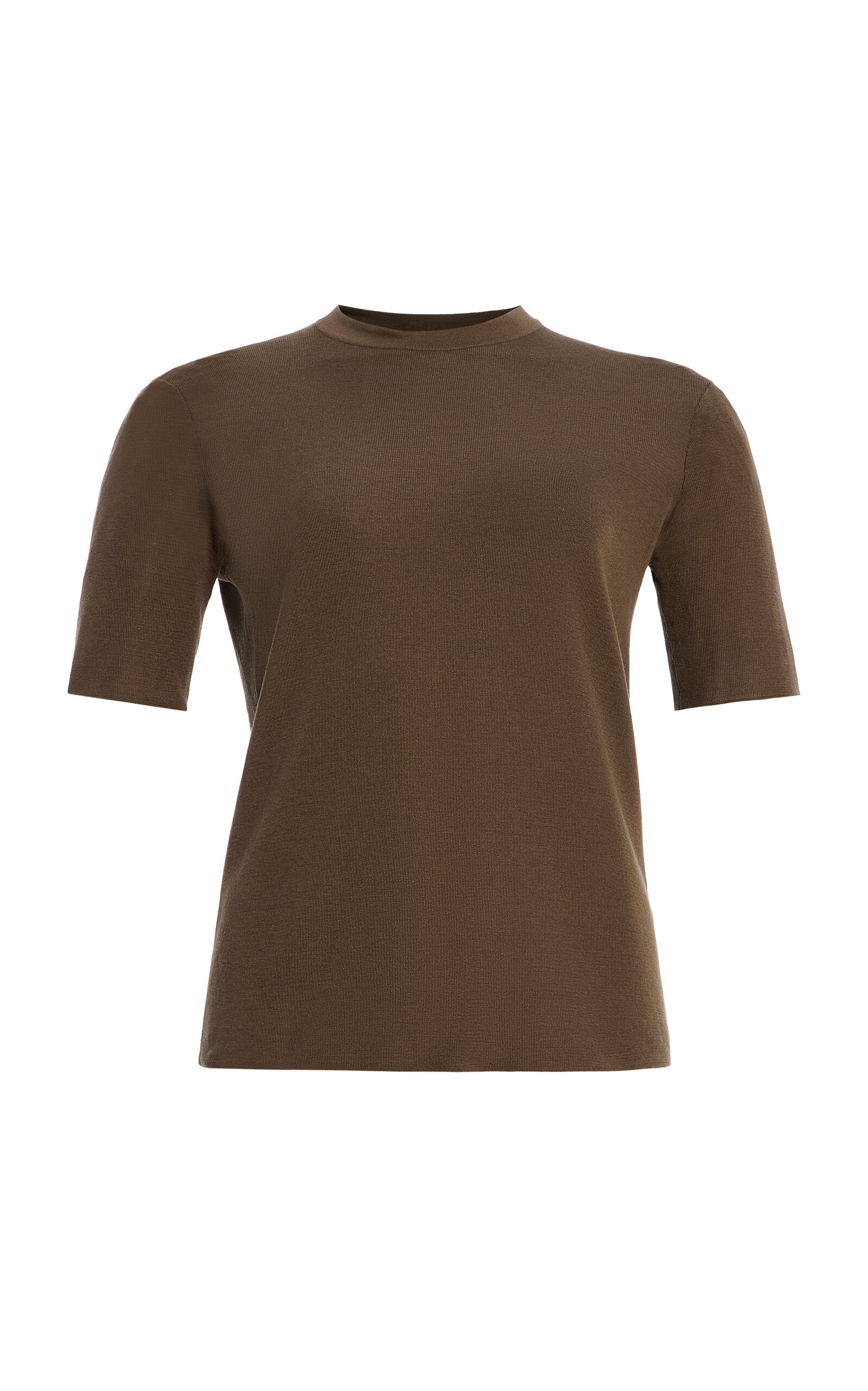 The Row Ozzi Knit Silk T-Shirt - Moda Operandi