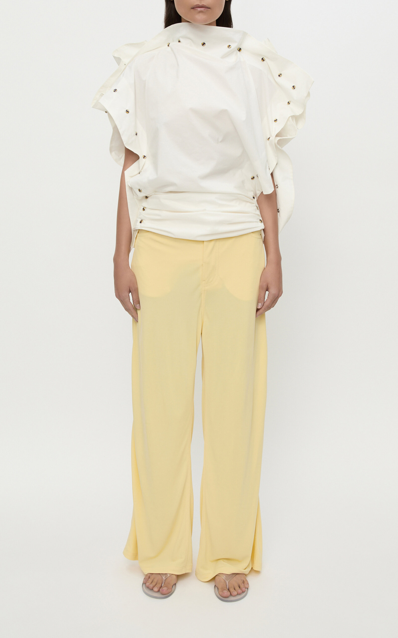 Christopher Esber Drop Jersey Jean In Yellow