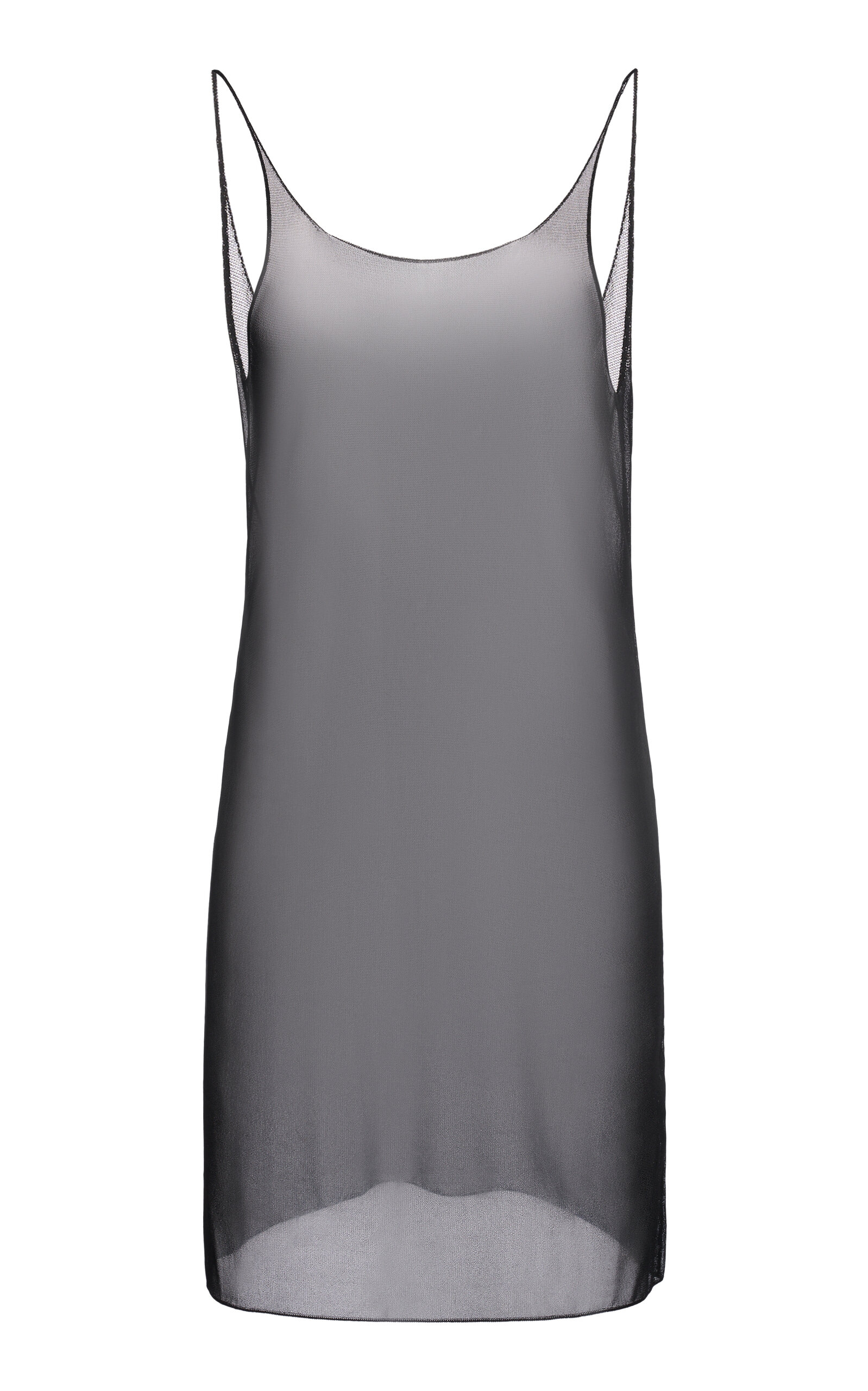 Tom Ford Sheer Knit Camisole Top In Gray