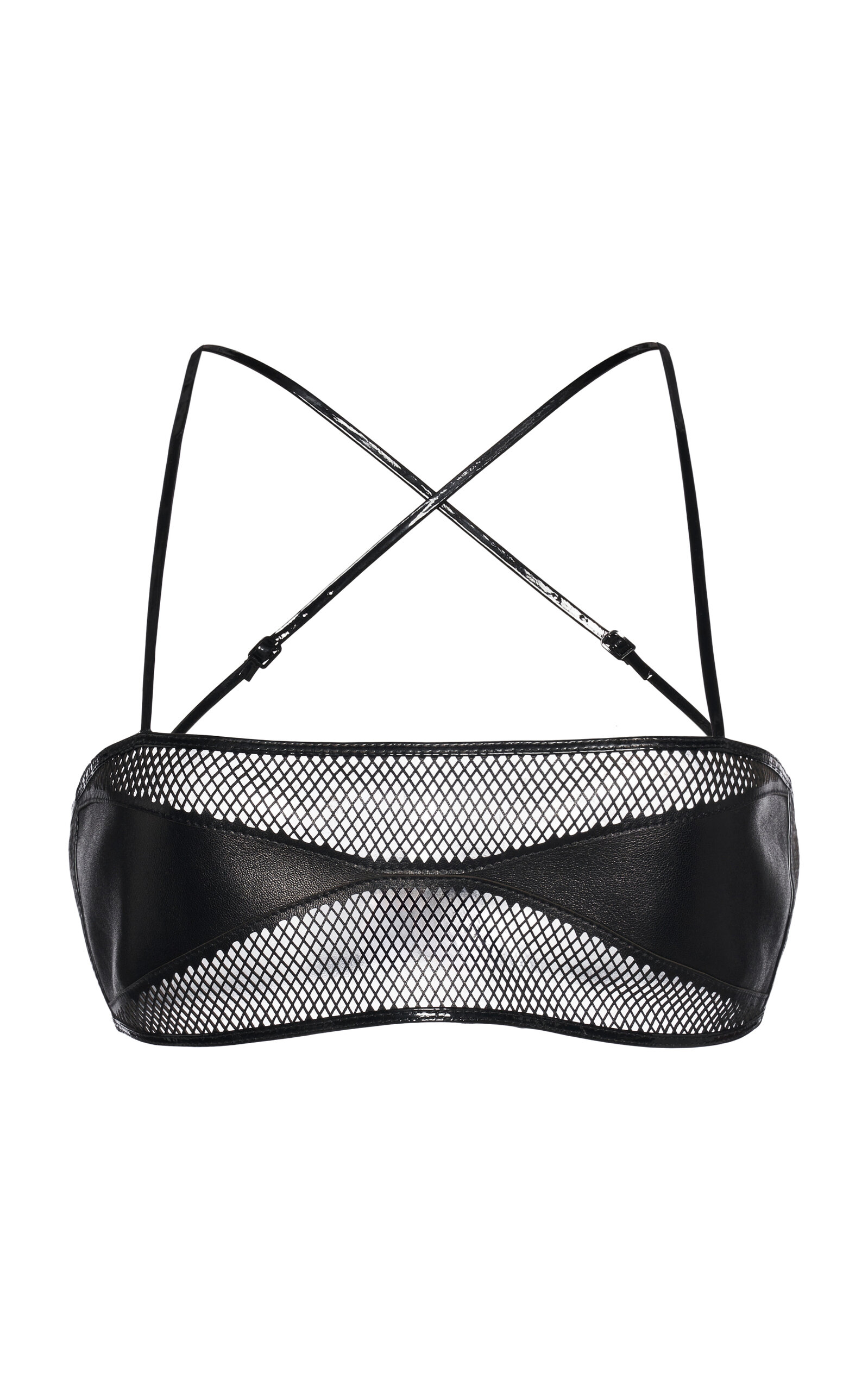 Tom Ford Fine Mesh Bandeau Bralette In Black