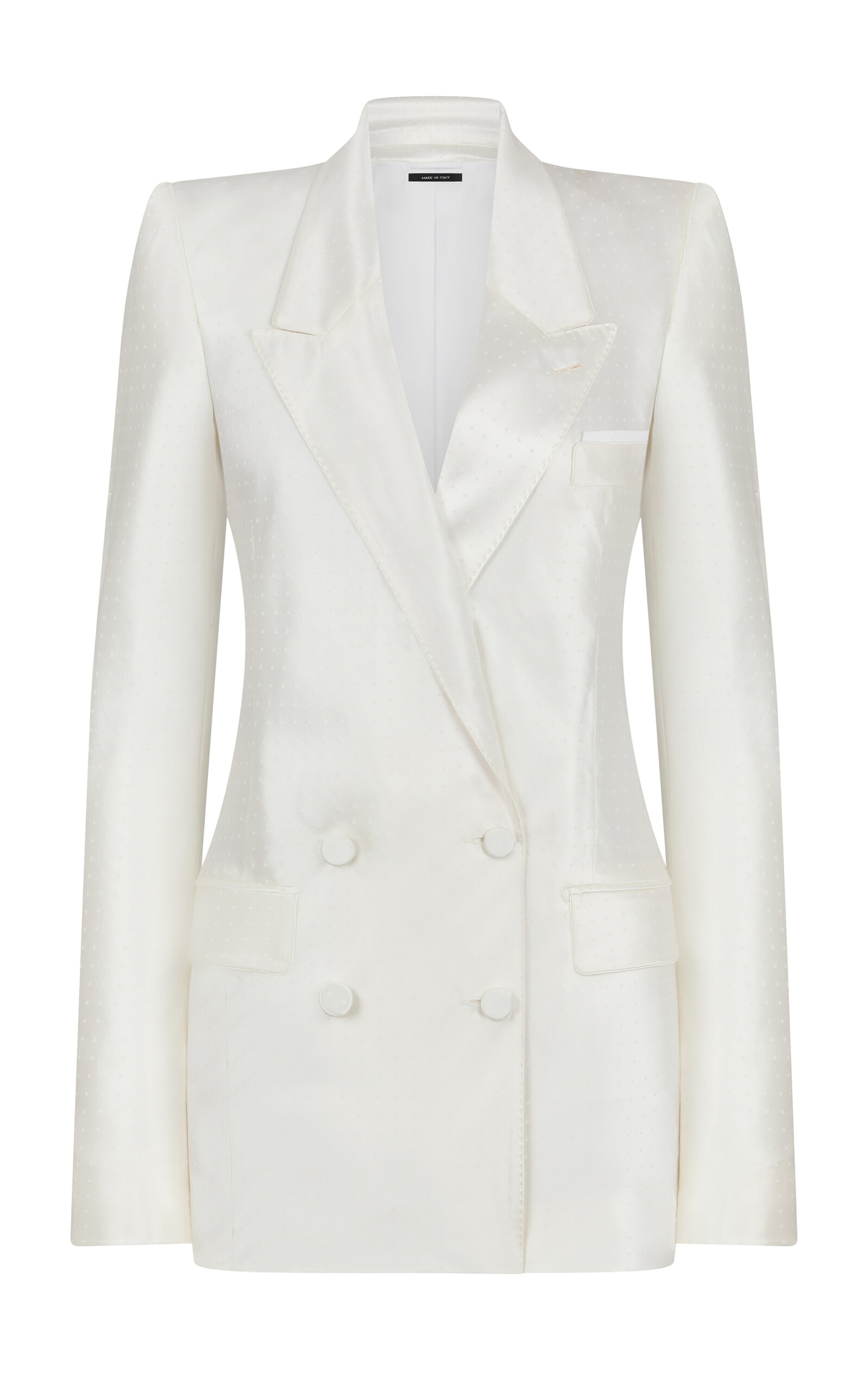 Tom Ford Polka-Dot Silk-Blend Blazer - Off-White