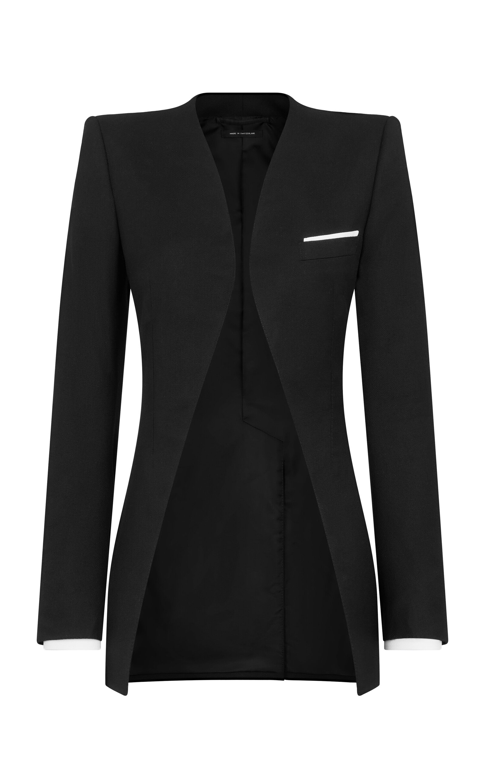 Tom Ford Collarless Wool-Silk Blazer - Black
