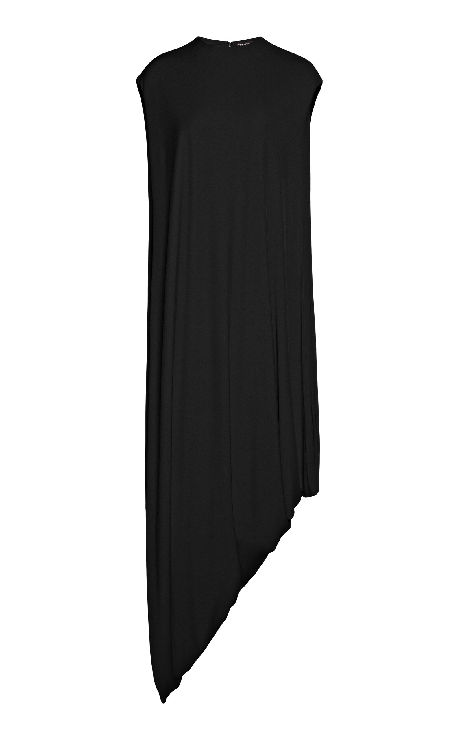 Tom Ford Impossible Draped Crepe Jersey Long Top