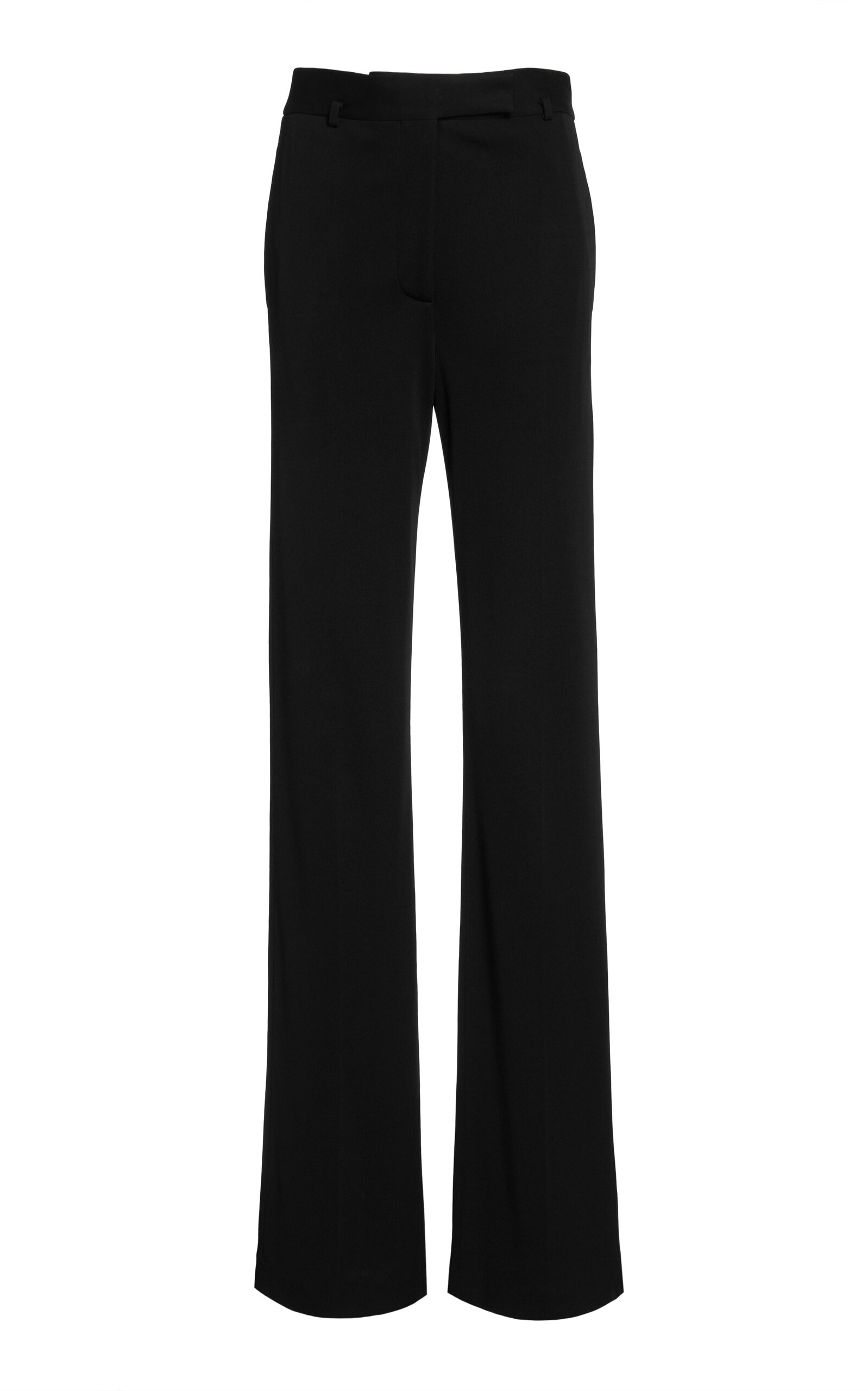 Tom Ford Crepe Jersey Straight-leg Pants In Black