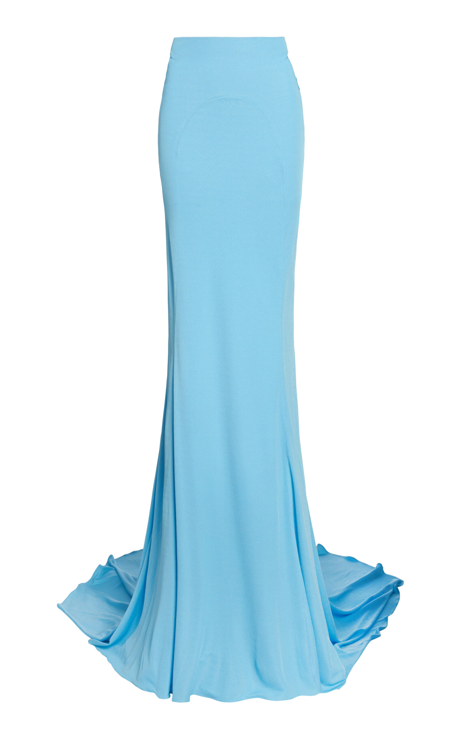 Tom Ford Impossible Crepe Jersey Maxi Skirt In Blue