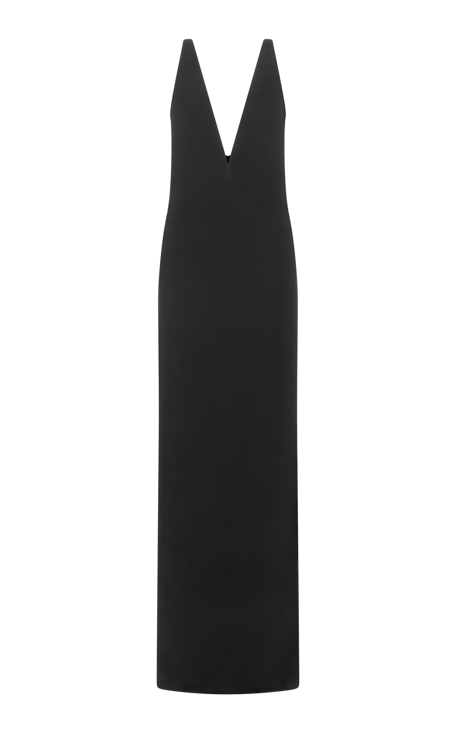 Tom Ford Impossible Suspended Crepe Jersey Maxi Dress In Black