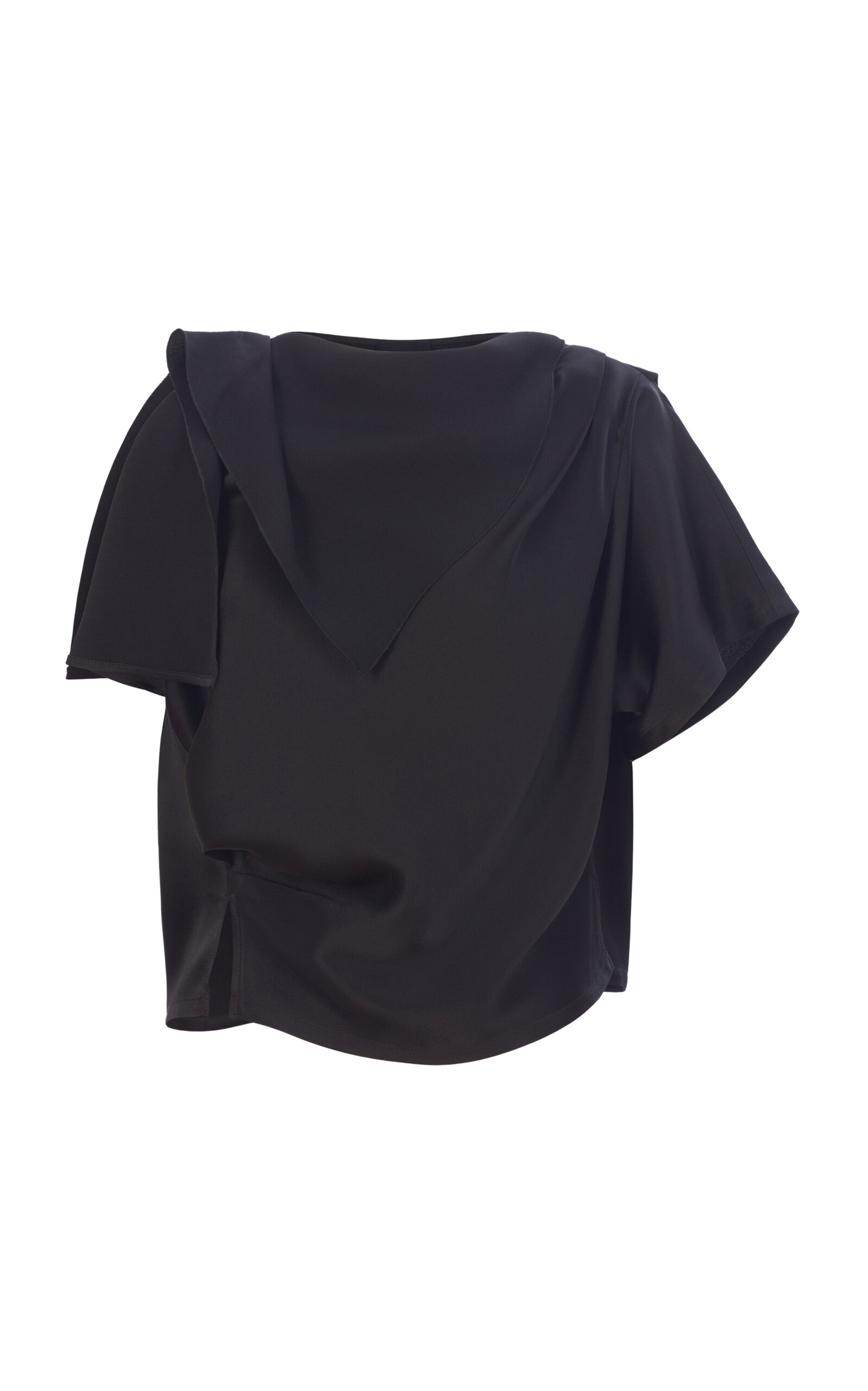 Rachel Comey Sashay Satin Top In Black