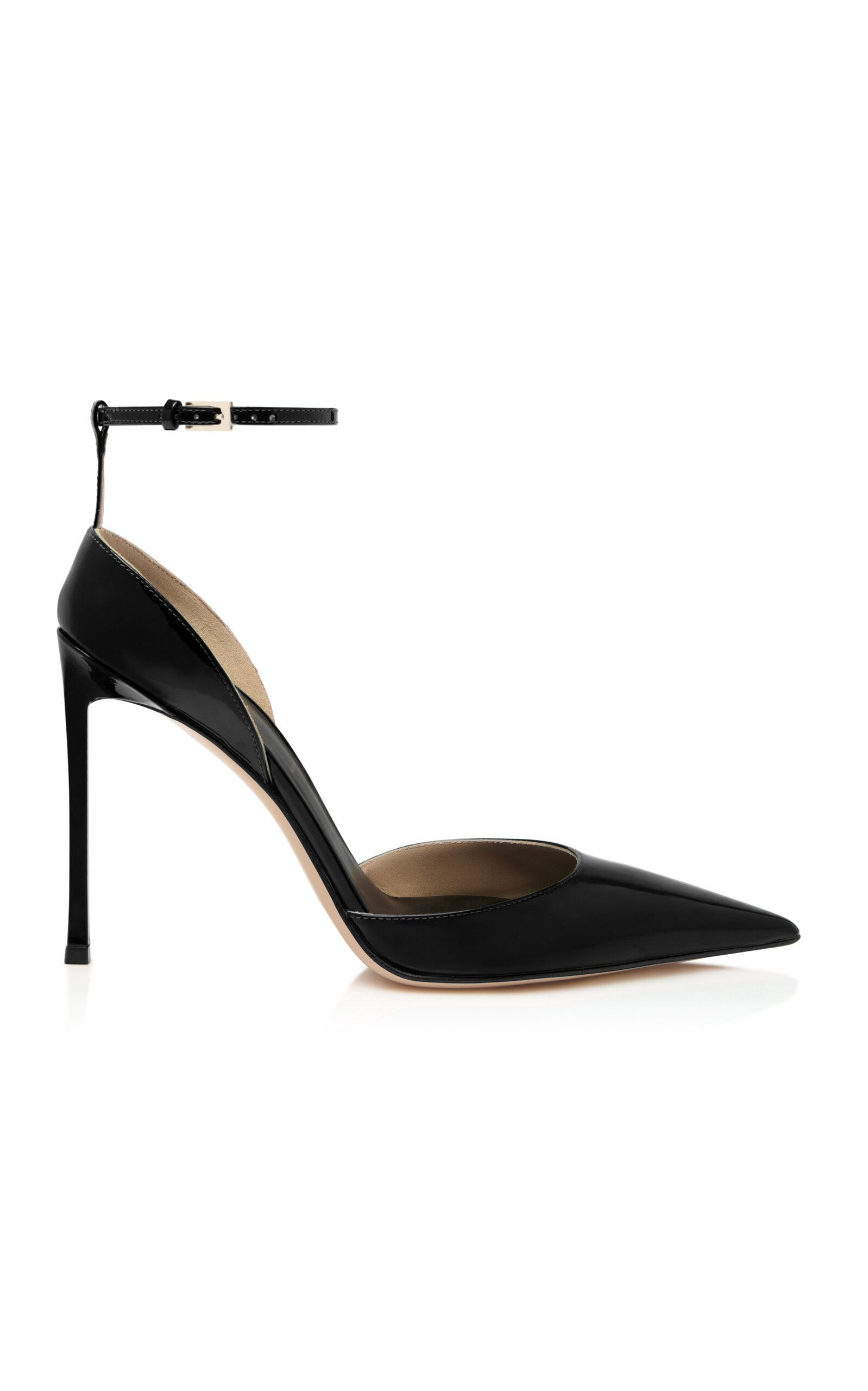 Tom Ford Ankle Strap Pointy Toe Pump In Black