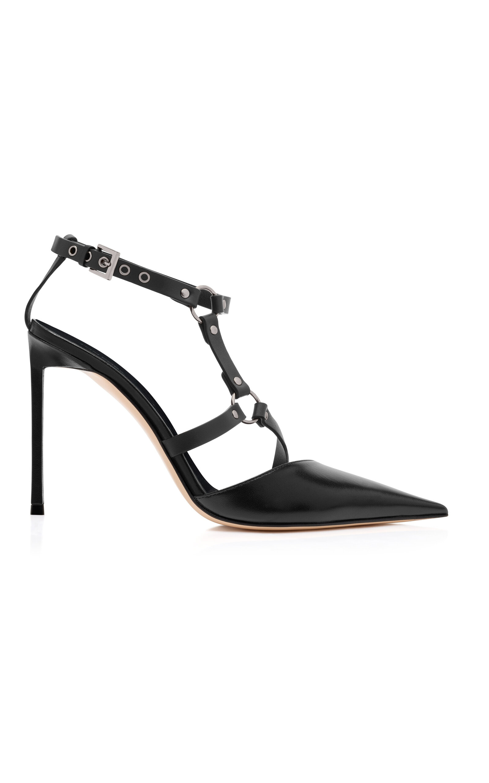 Tom Ford Multi Strap Pointy Toe Pump In Black