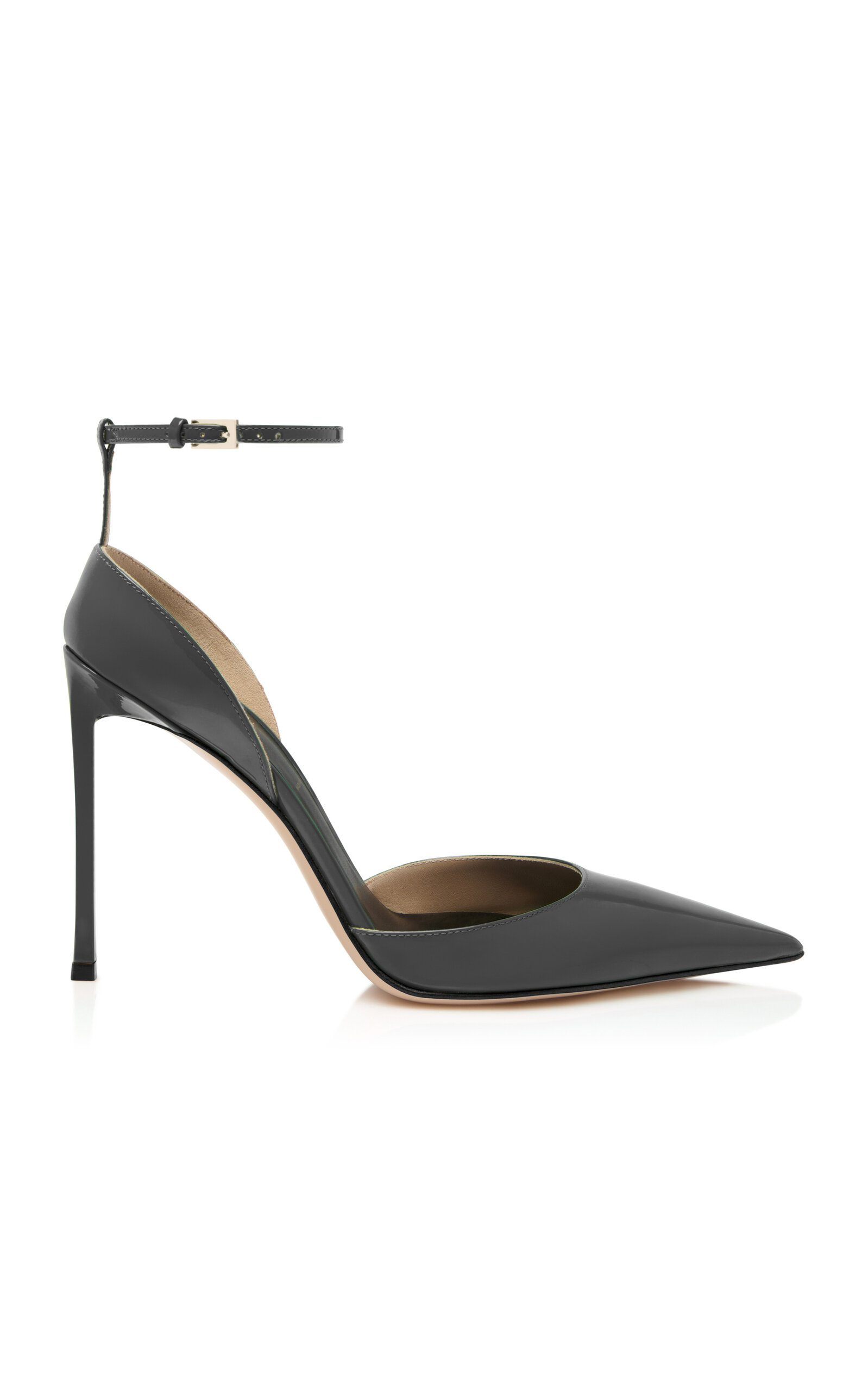Tom Ford Ankle Strap Pointy Toe Pump In Black