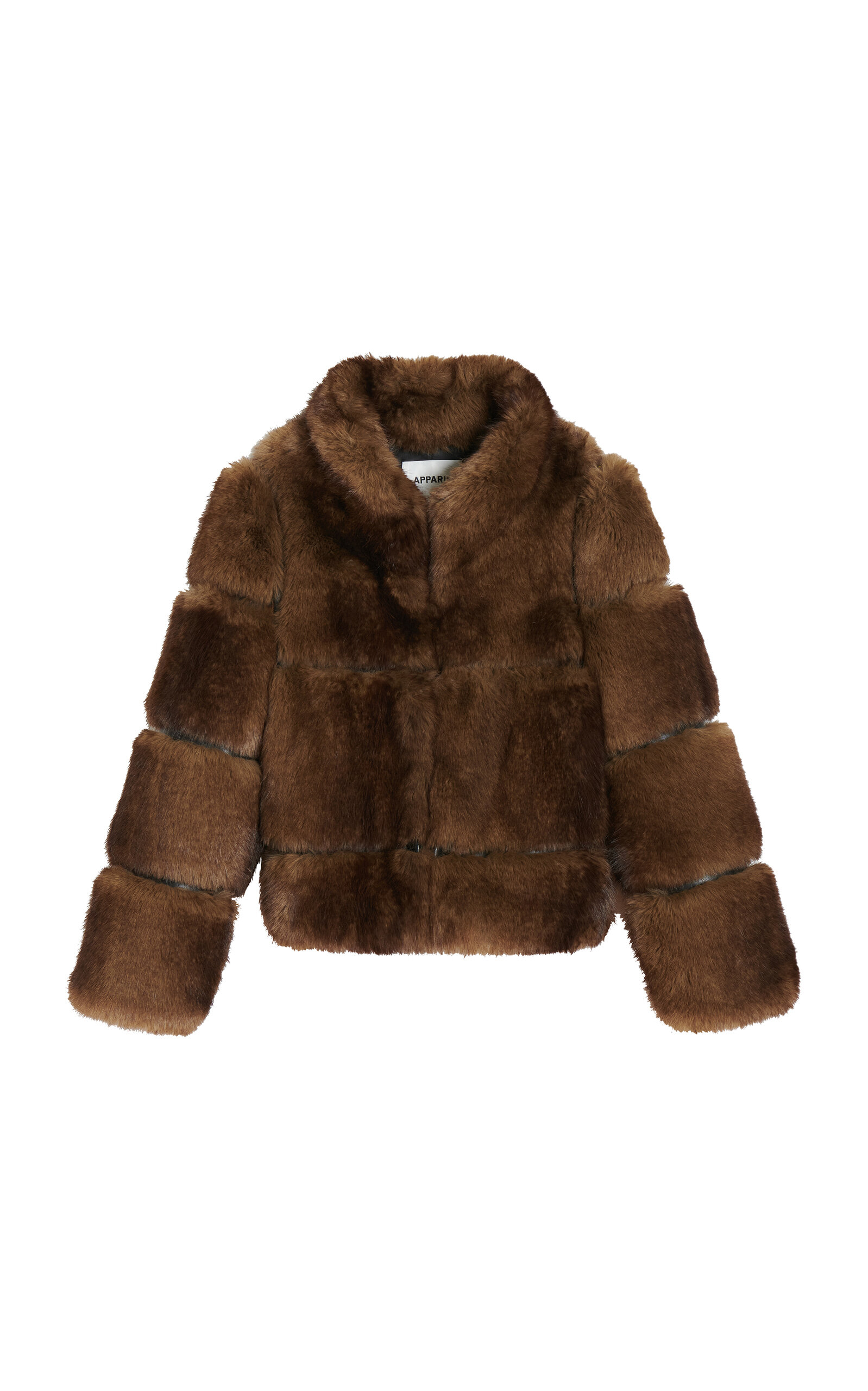 Apparis Sai Mink Faux Fur Cropped Coat