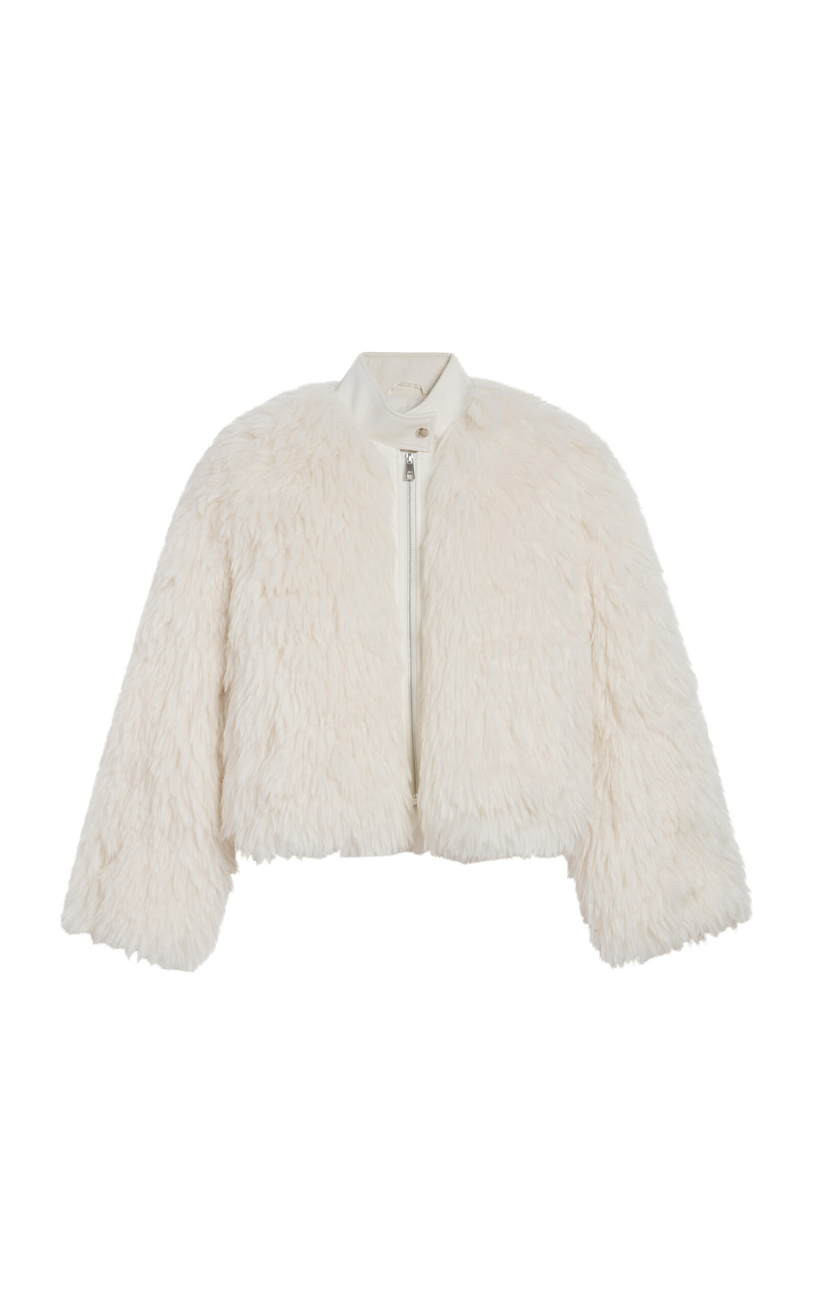 Apparis Lillet Faux Fur Shag Bomber Jacket In Multi