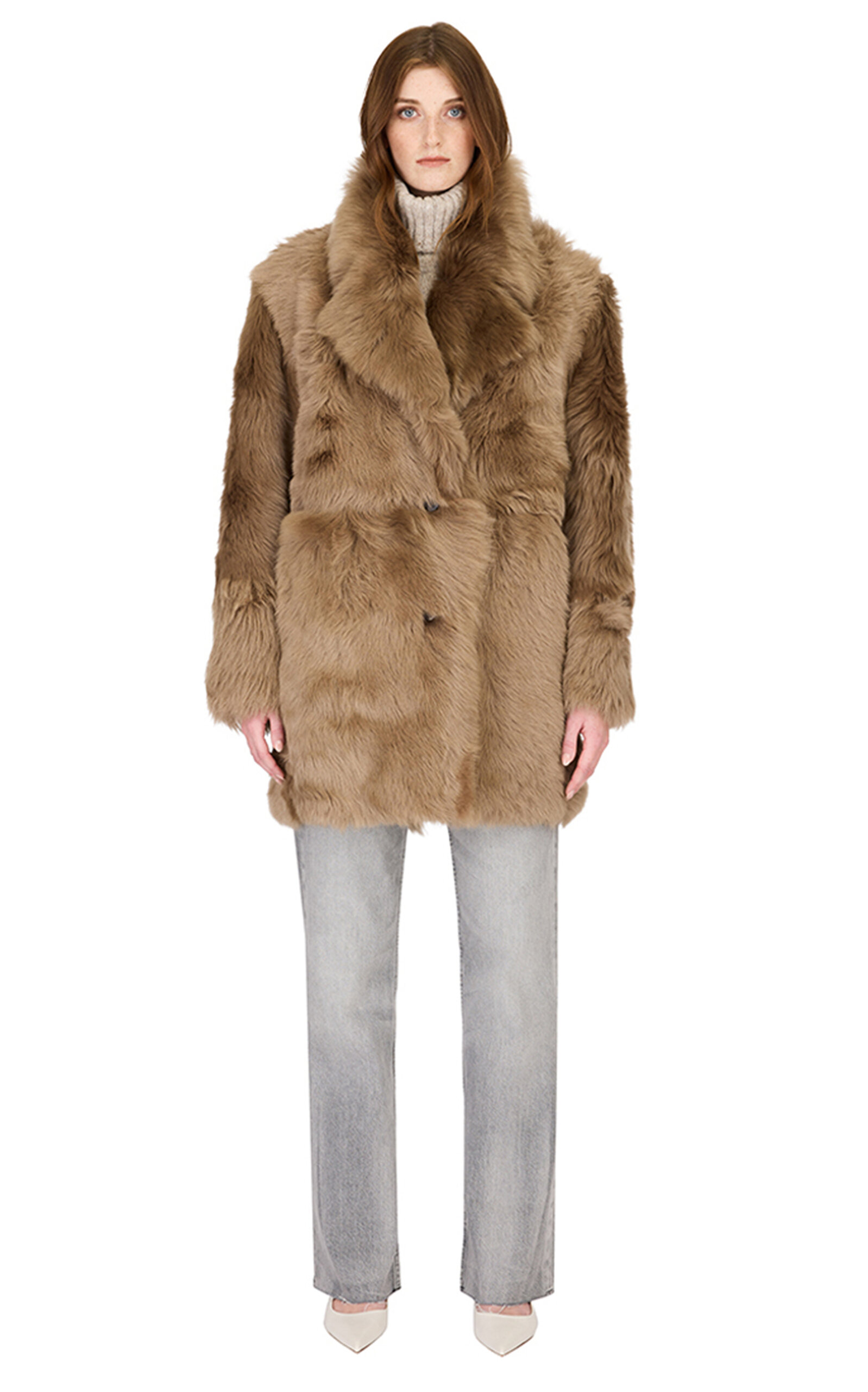 Hiso Seer Toscana Long Coat In Brown
