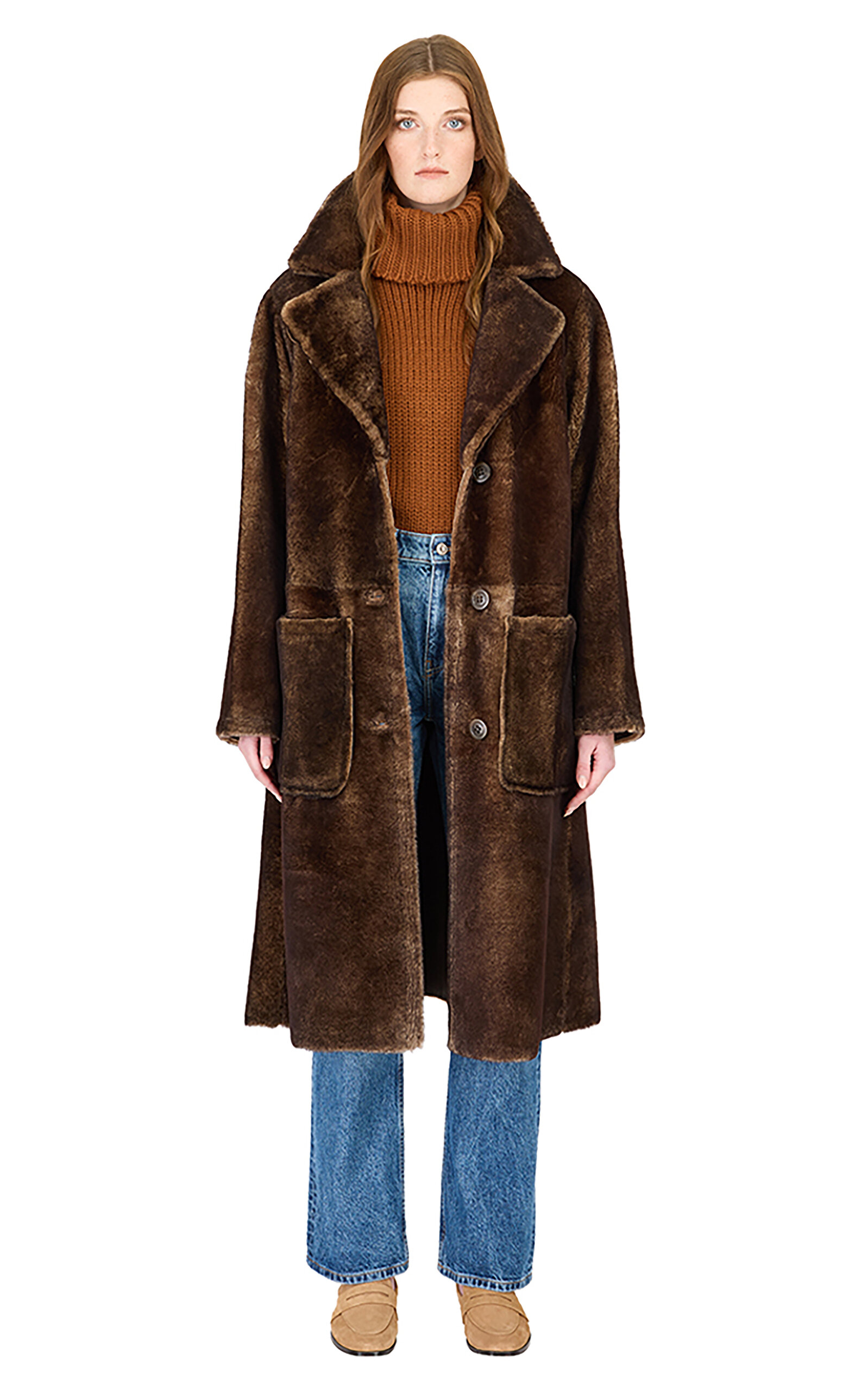 HiSO Zira Shearling Long Coat