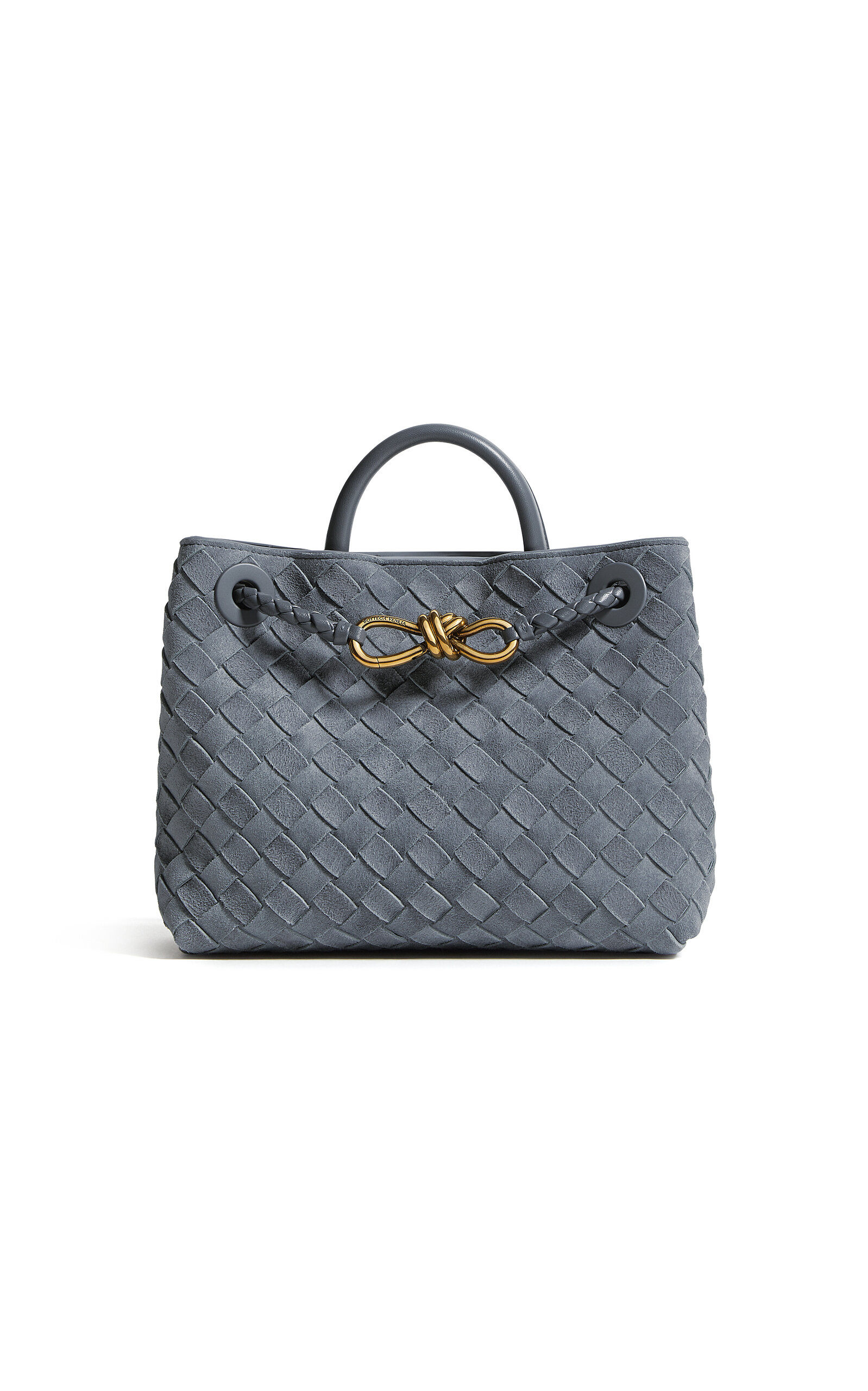 Bottega Veneta Small Andiamo Intrecciato Suede Bag