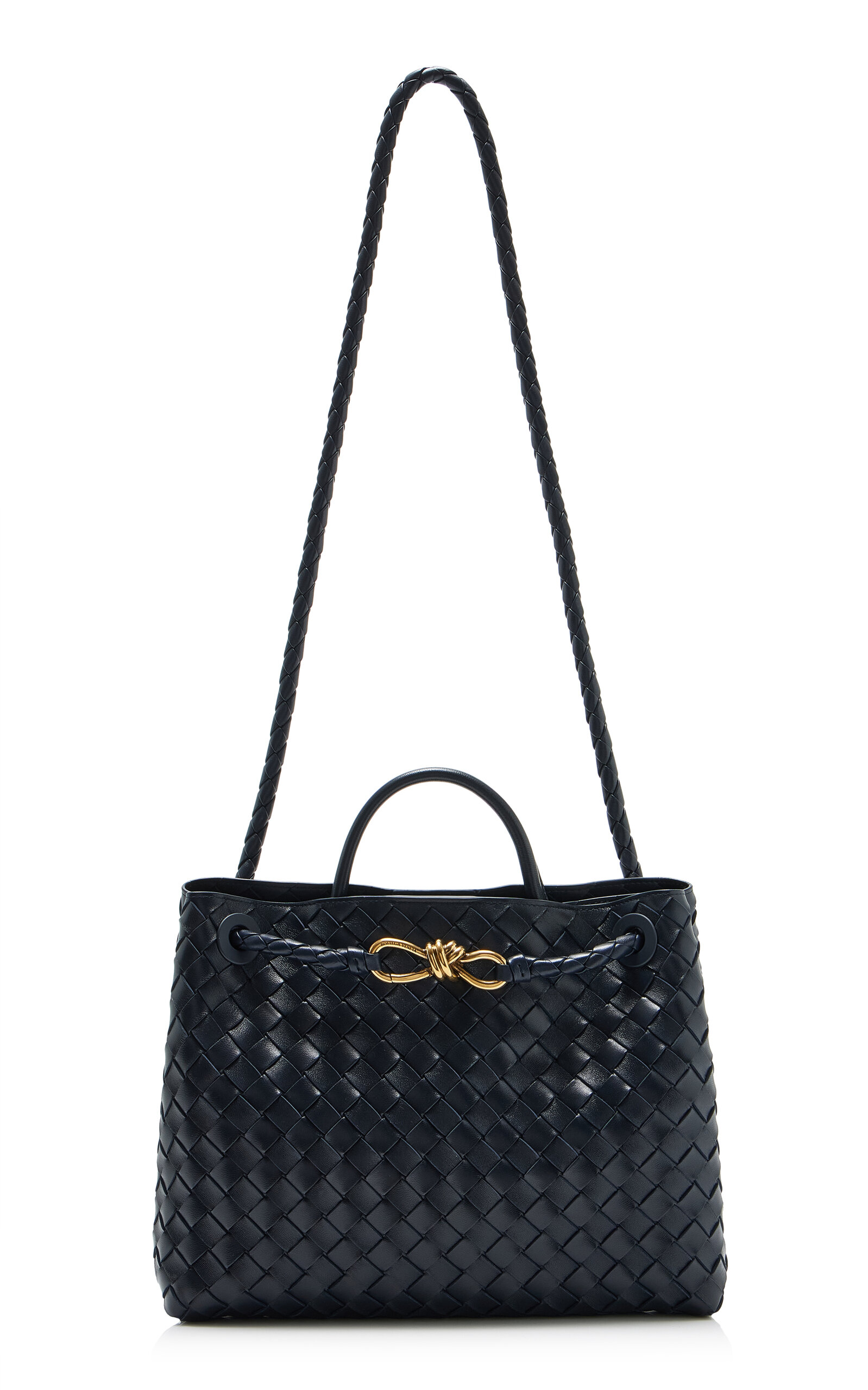 Bottega Veneta Andiamo Intrecciato 15 Leather Bag
