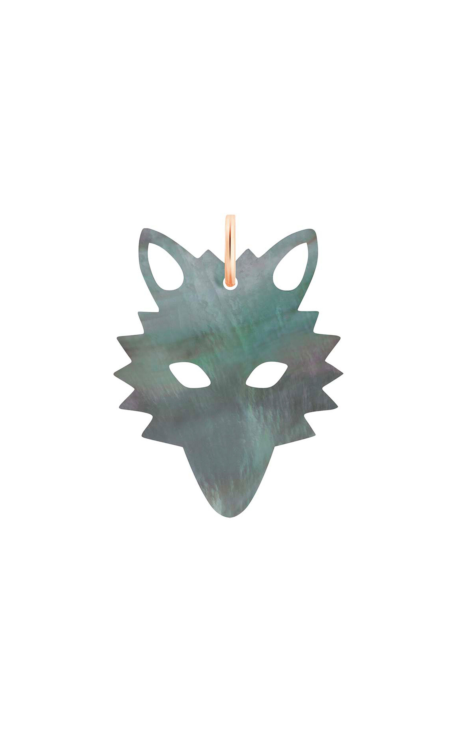 Ginette NY - Wolf 18K Rose Gold Mother-of-Pearl Charm - Black - OS - Moda Operandi - Gifts For Her 320$