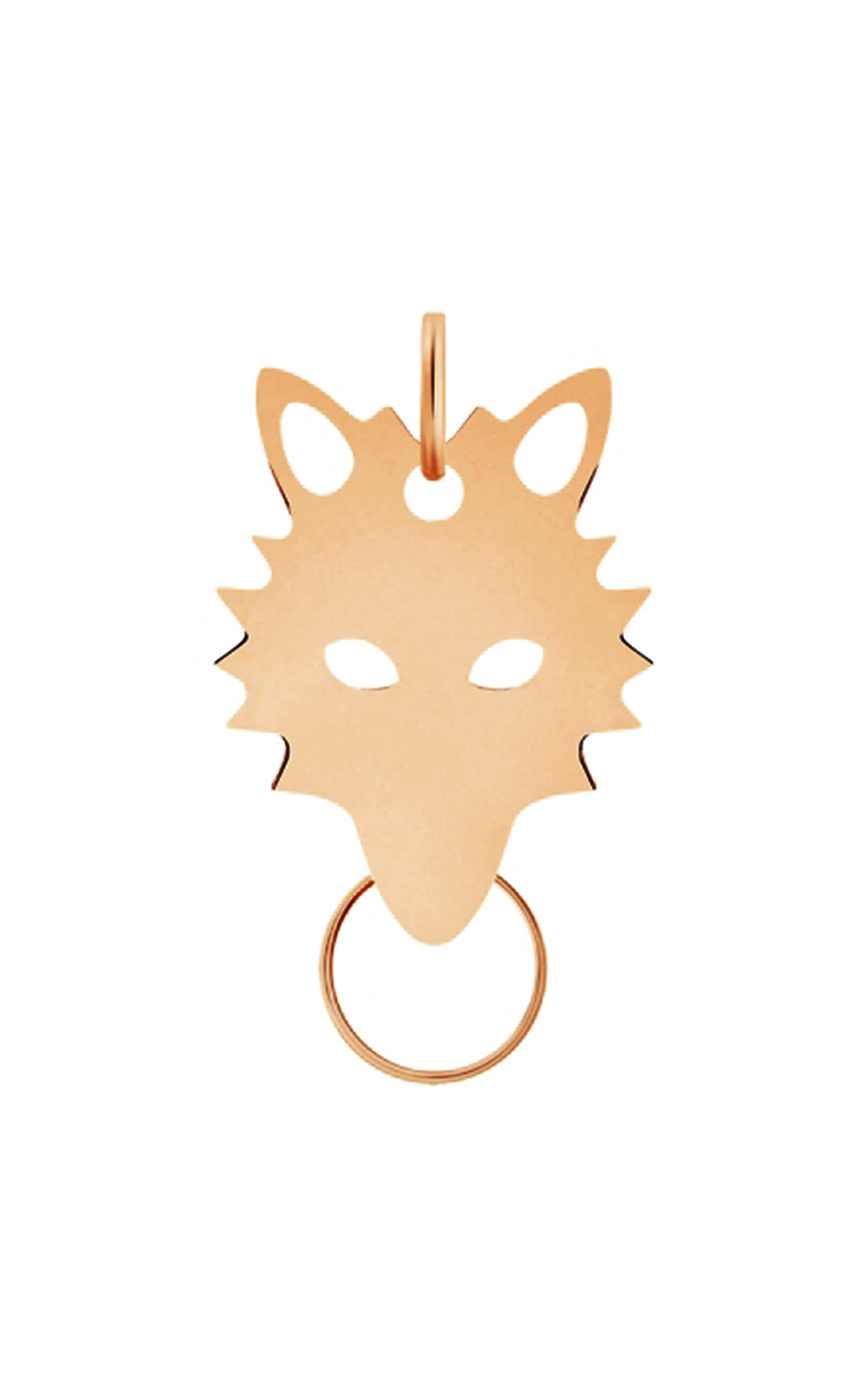 Ginette Ny Wolf 18k Rose Gold Charm In Gold