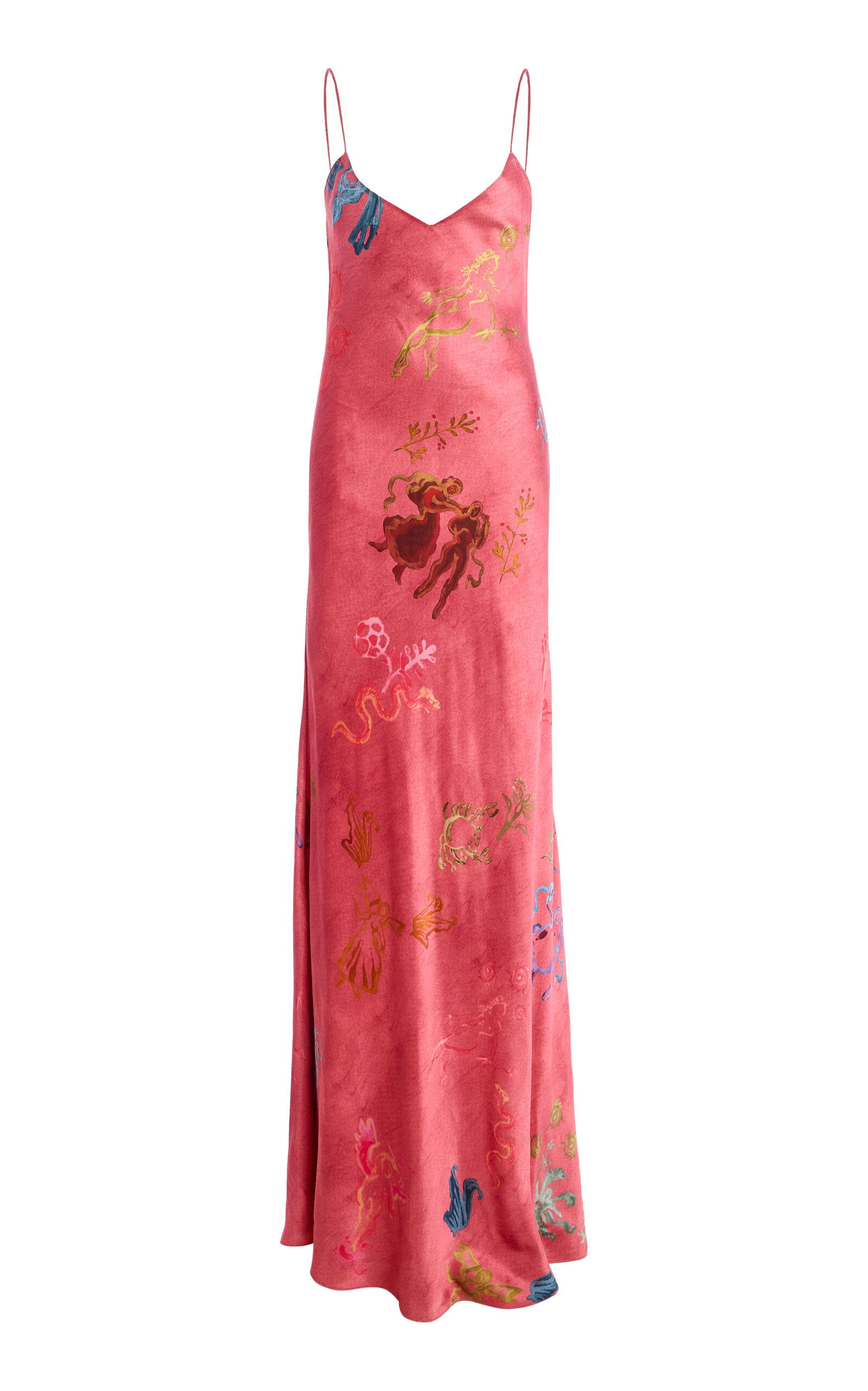 Alejandra Alonso Rojas Satin Slip Gown - Women's Clothing