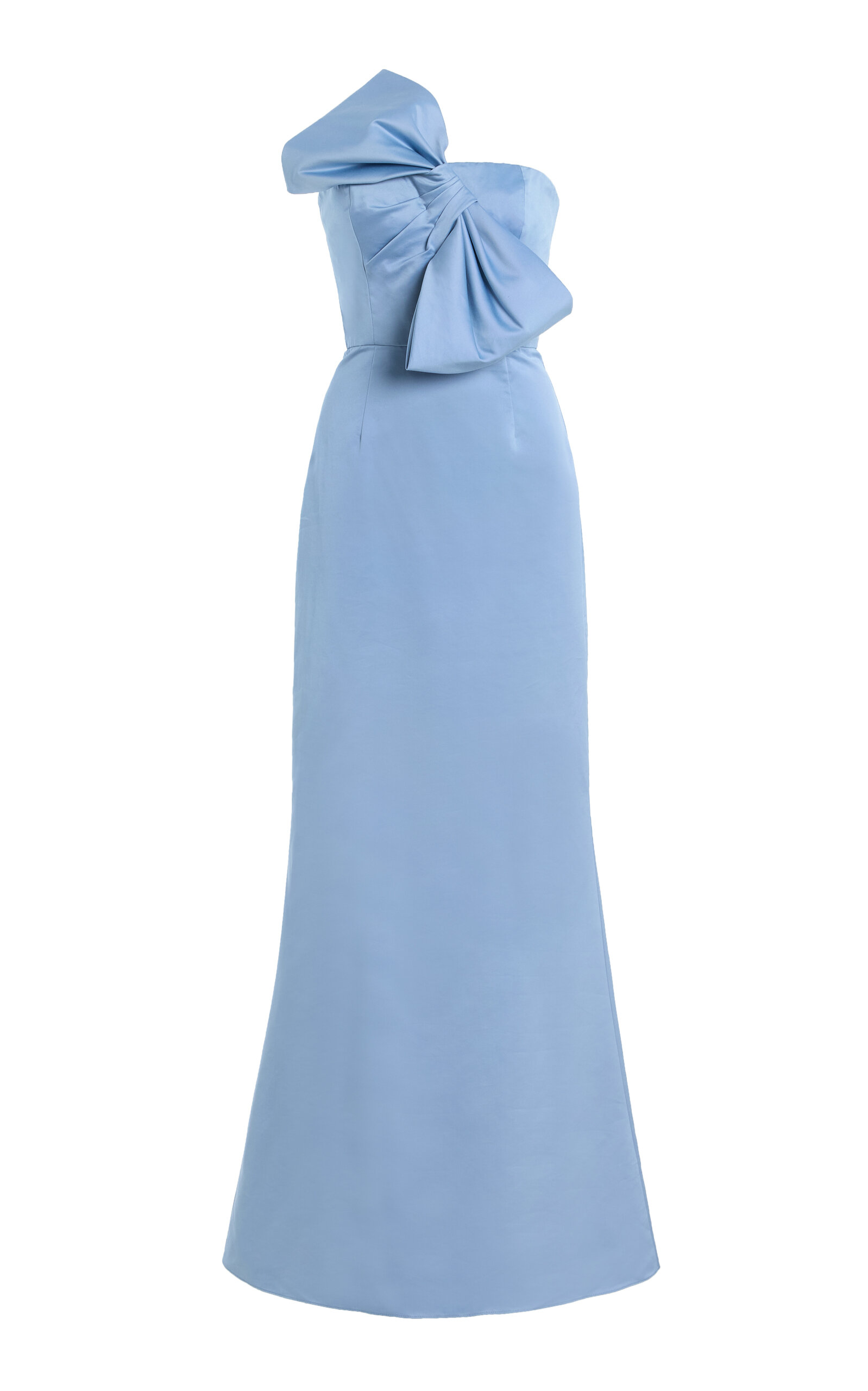 Alejandra Alonso Rojas Bow-Detailed Cotton-Silk Gown - Women's Clothing