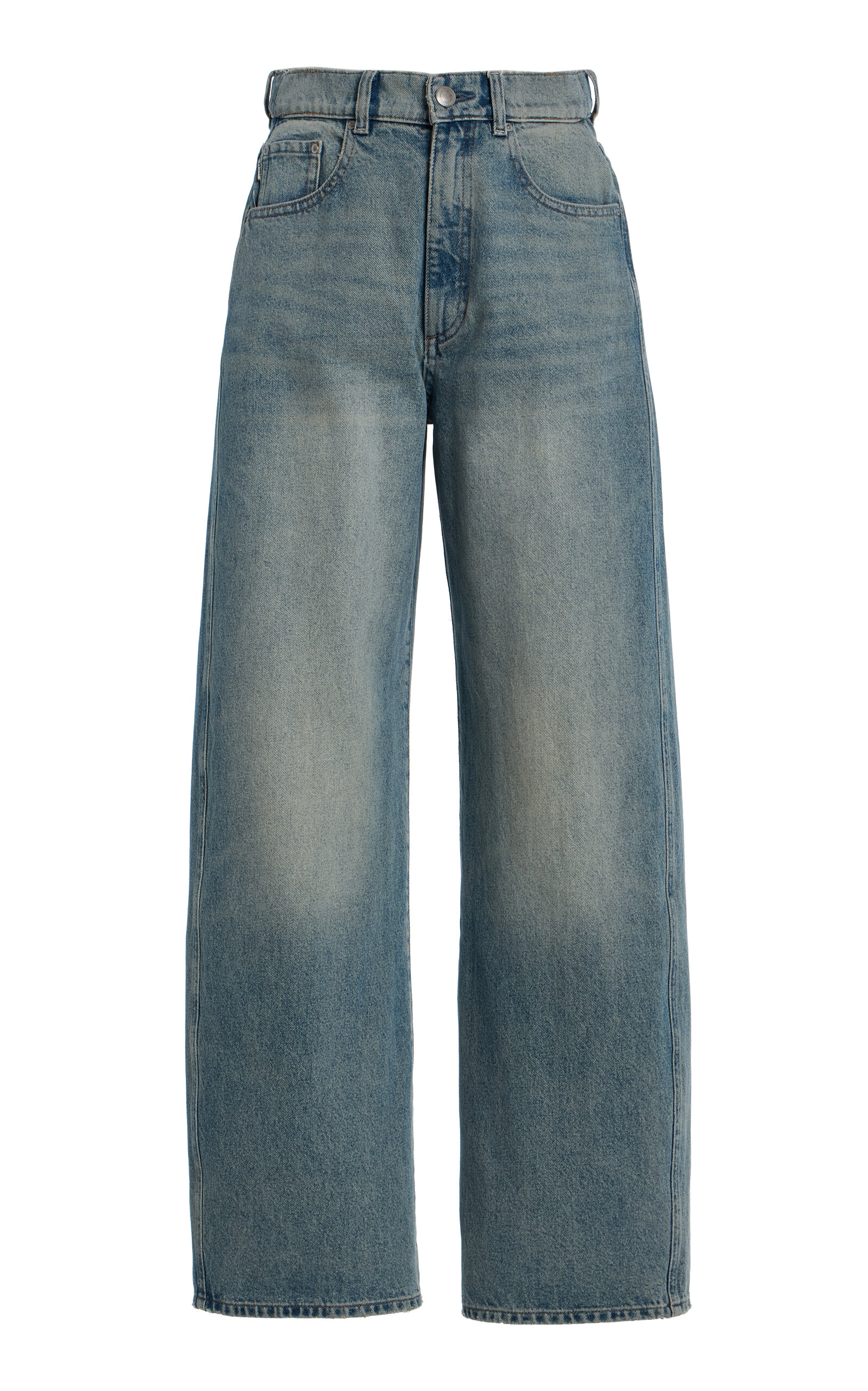 Dl1961 Karmine Aura High-rise Wide-leg Jeans In Blue