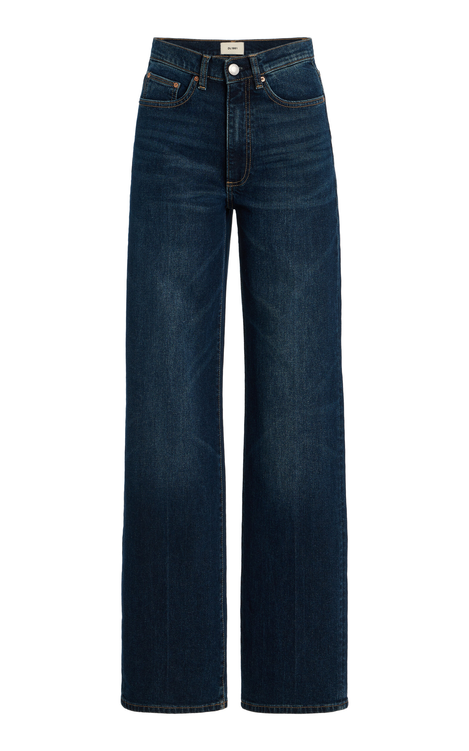 Dl1961 Karmine Aura High-rise Wide-leg Jeans In Blue