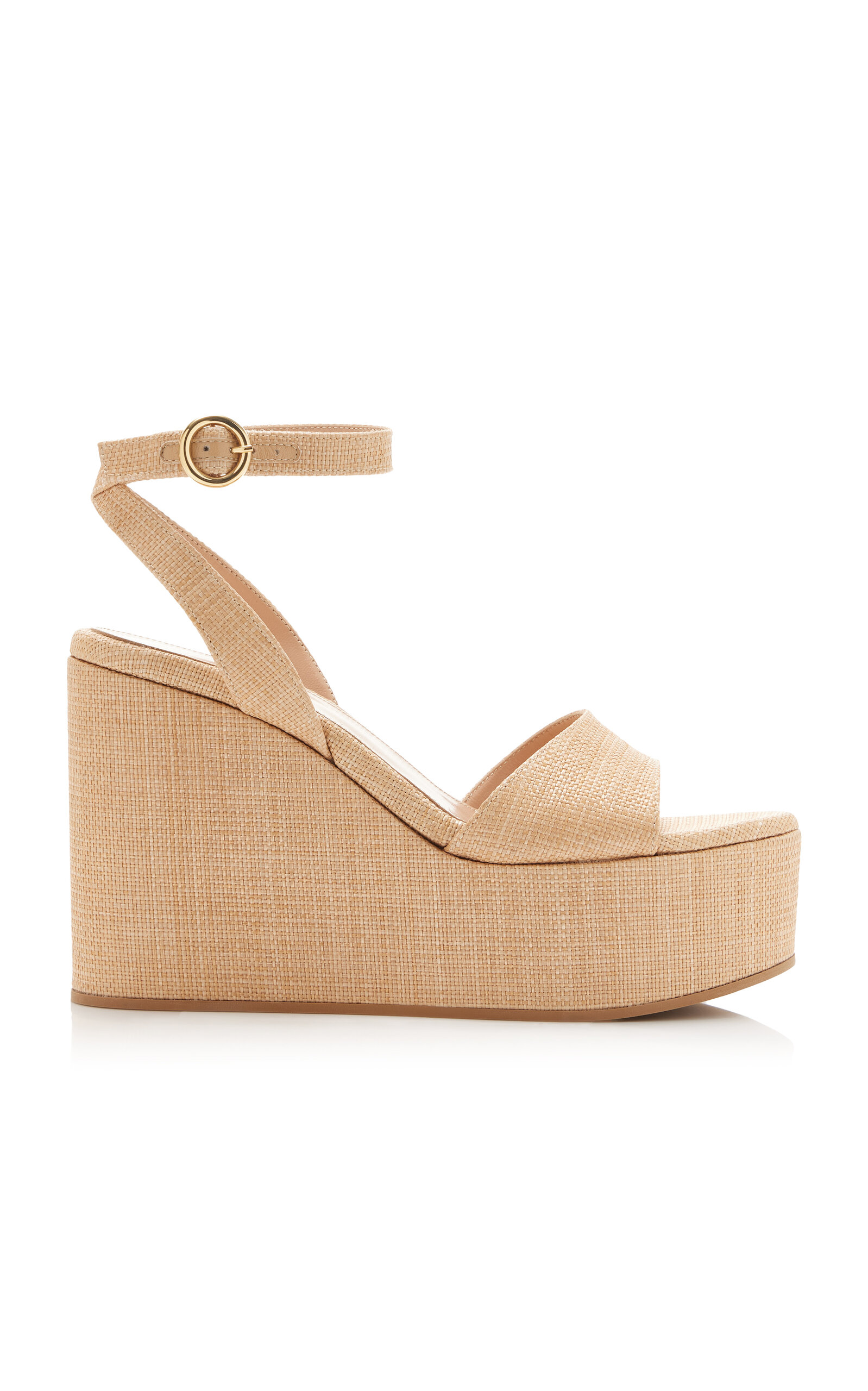 Gianvito Rossi Linen Platform Sandals