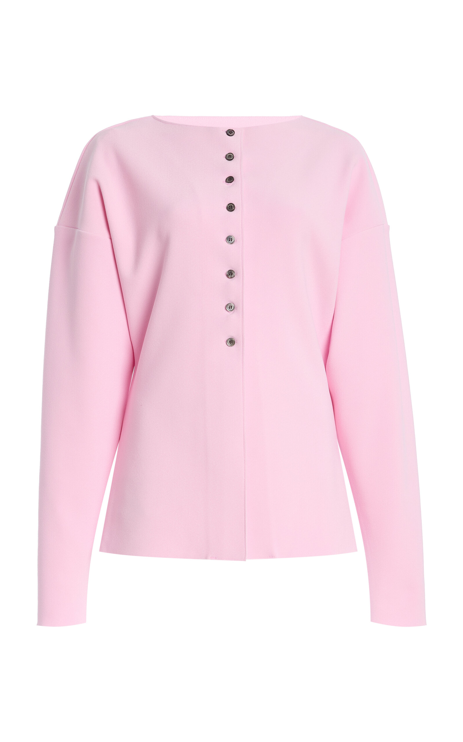 BIRROT Exclusive Lay2 Boatneck Crepe Cardigan