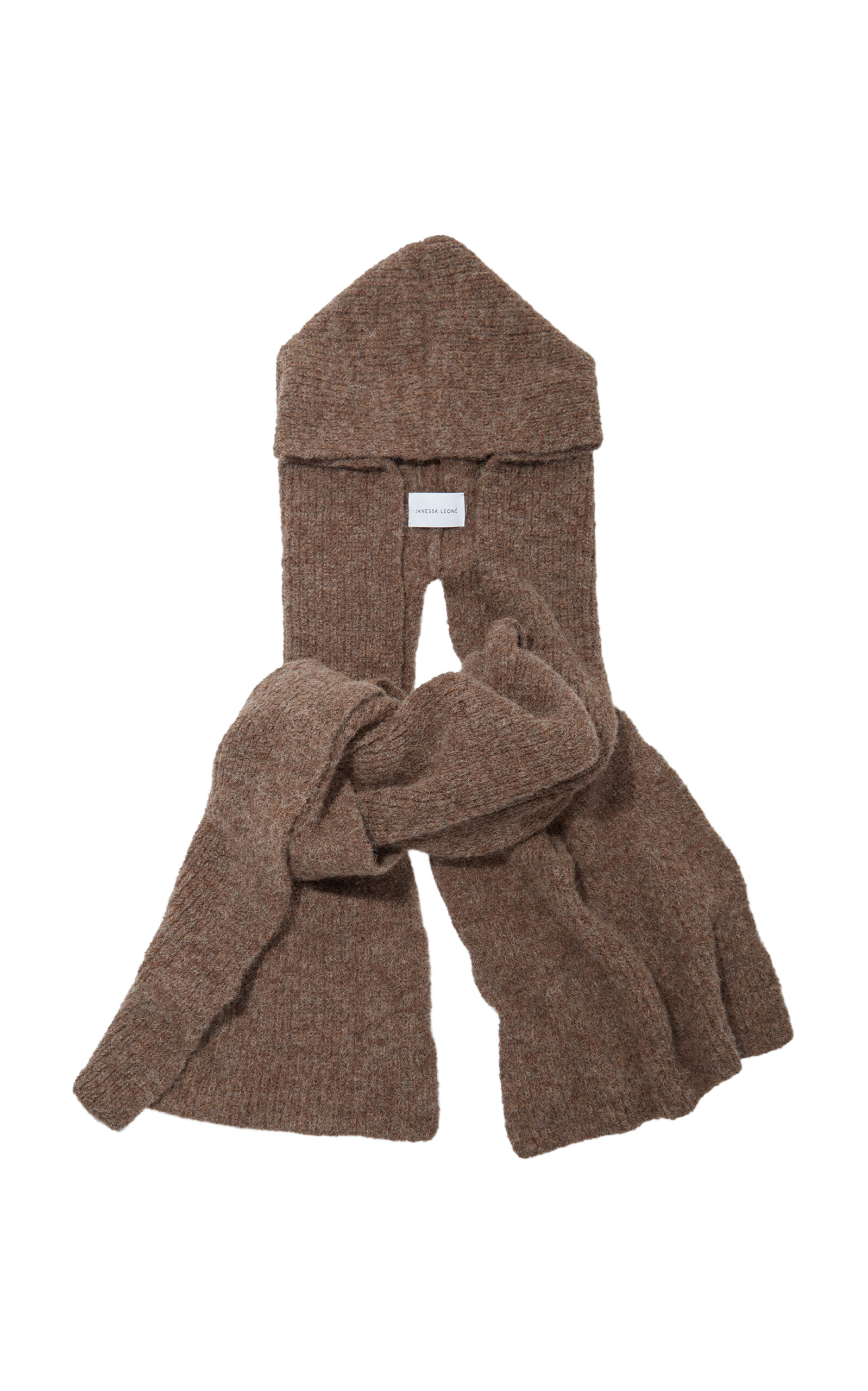Janessa Leone Benji Alpaca-blend Headscarf In Brown