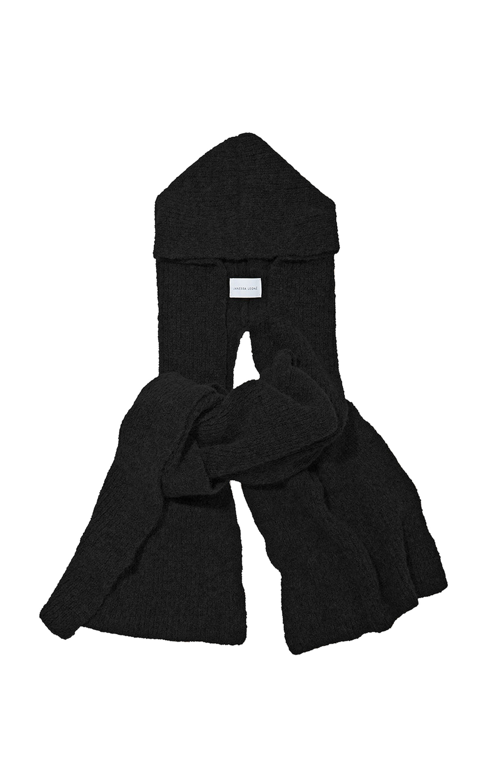Janessa Leone Benji Alpaca-blend Headscarf In Black