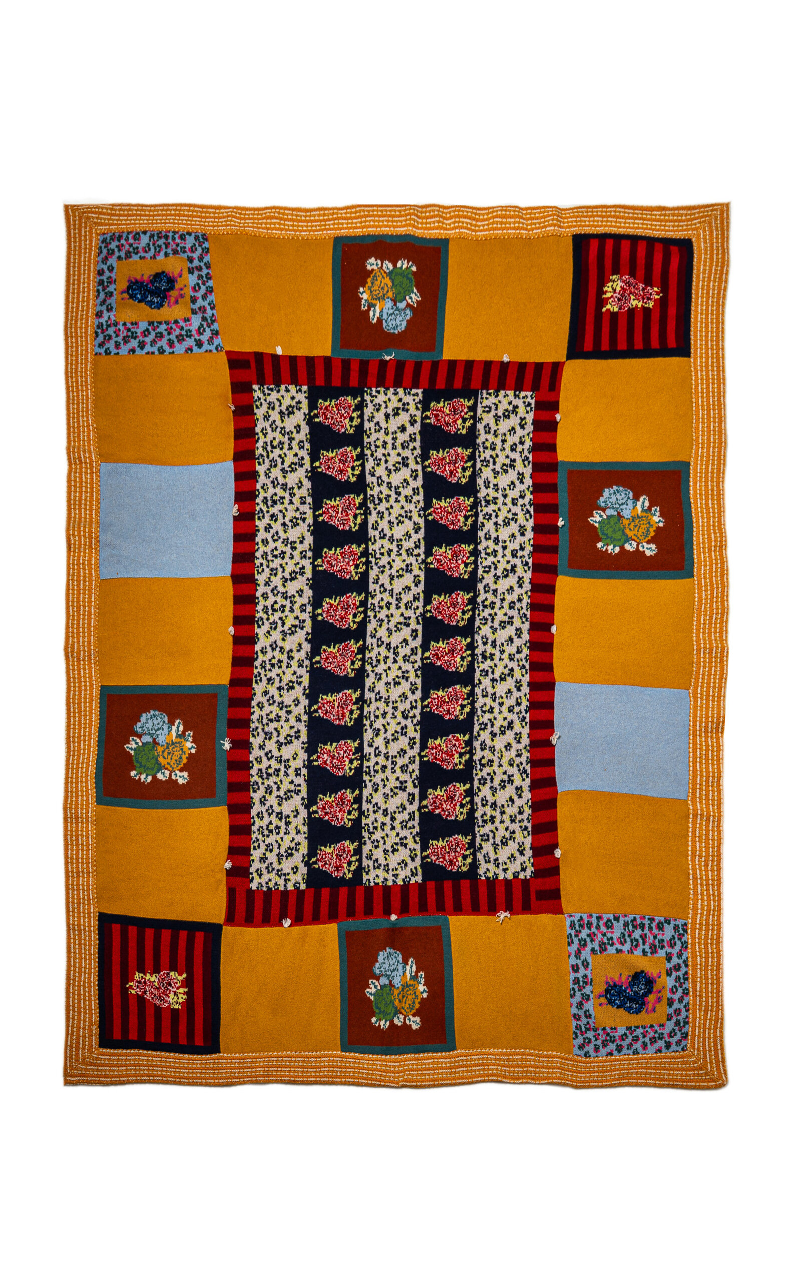 Saved Ny X Lisa Corti Cashmere Wedding Blanket In Multi