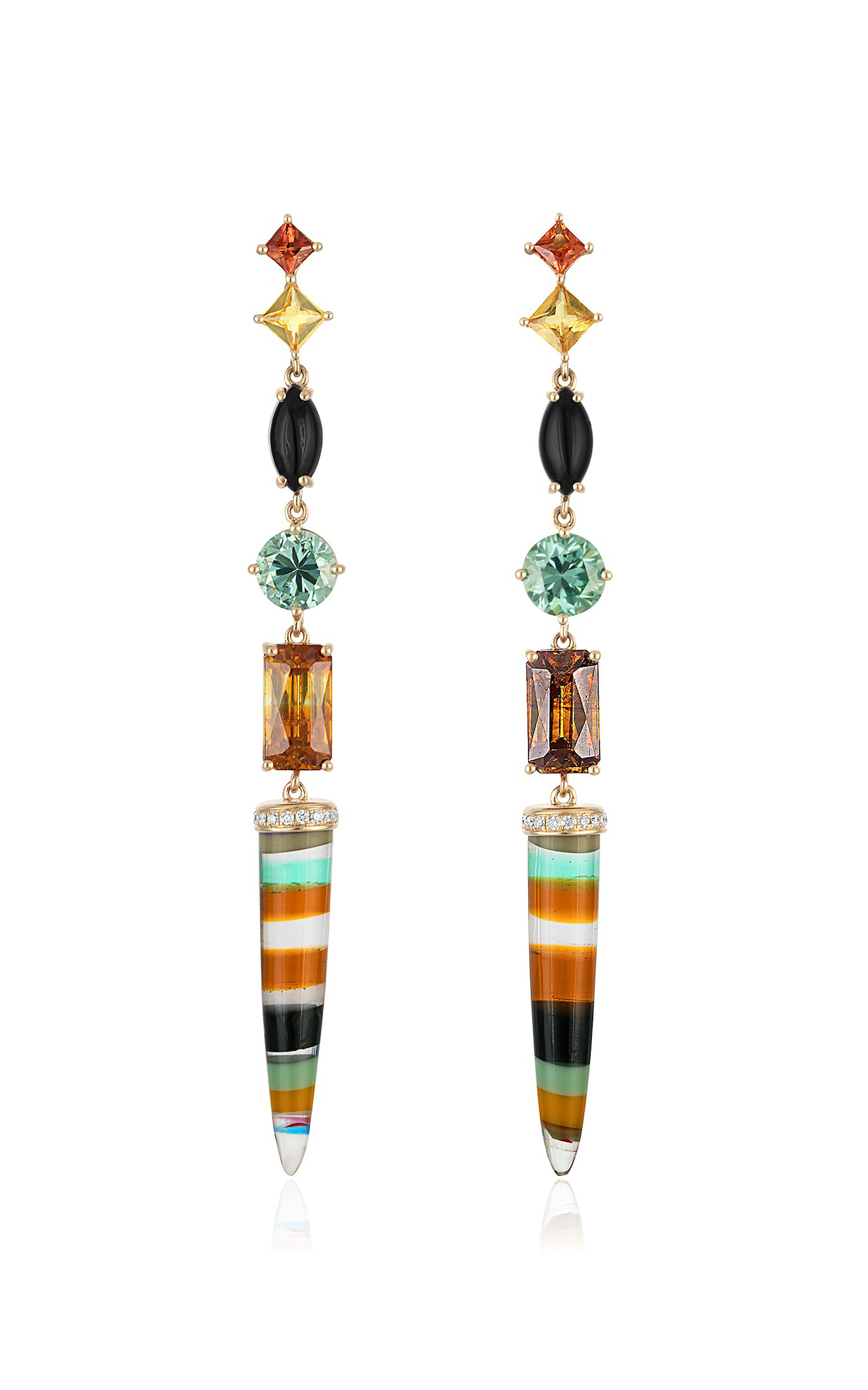 Eden Presley 14K Yellow Gold Earrings - Multi - OS - Moda Operandi