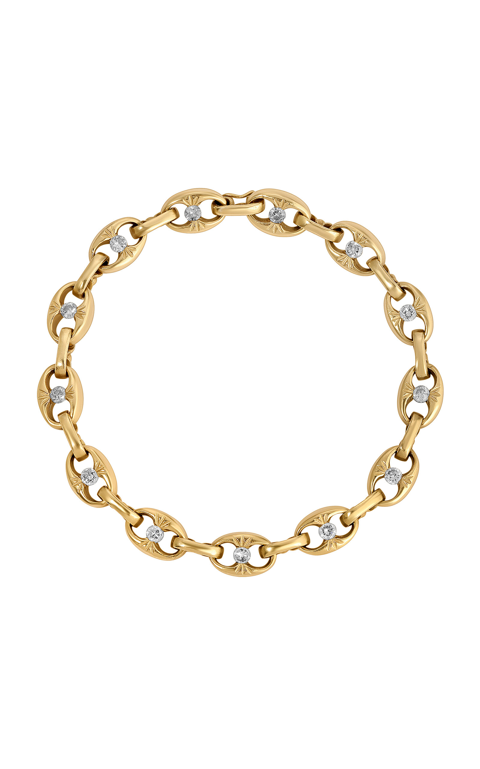 Jenna Blake 18k Yellow Gold Diamond Bracelet In Gold