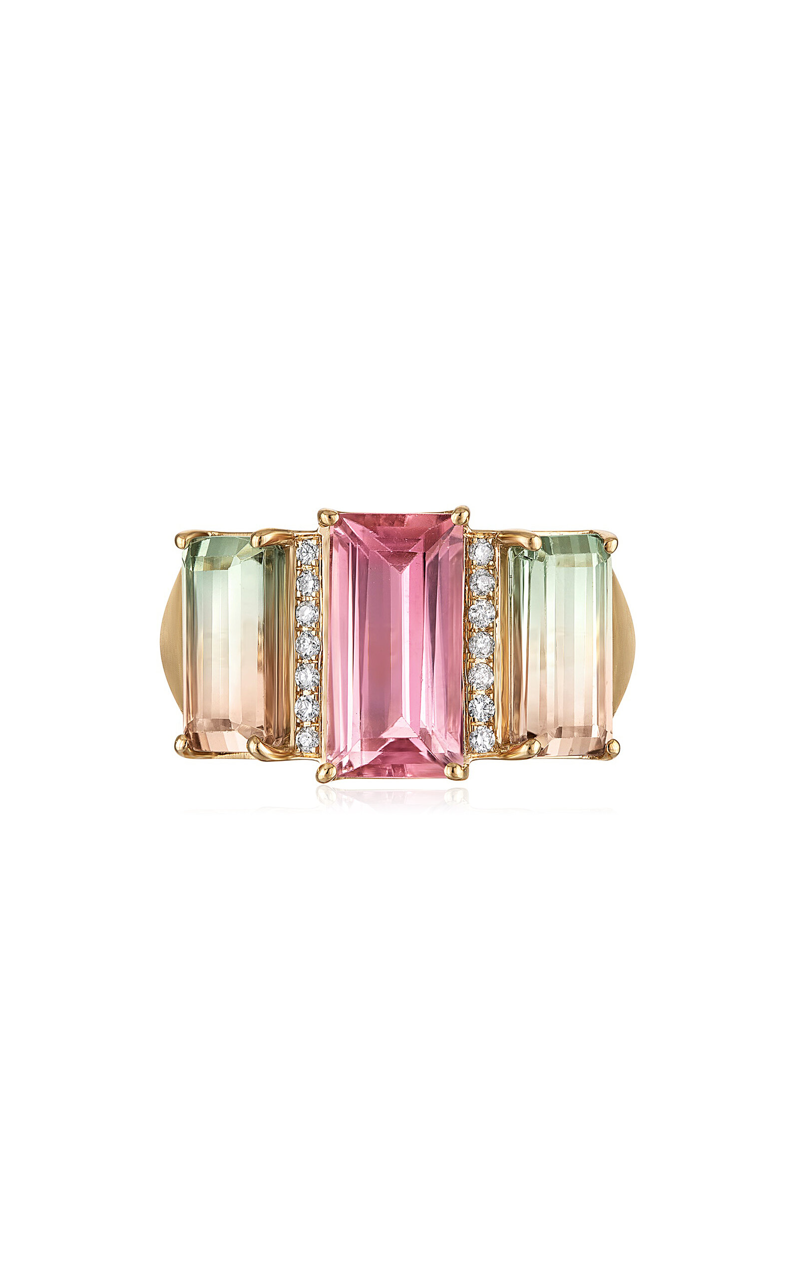 Eden Presley 14k Yellow Gold Tourmaline Ring In Multi