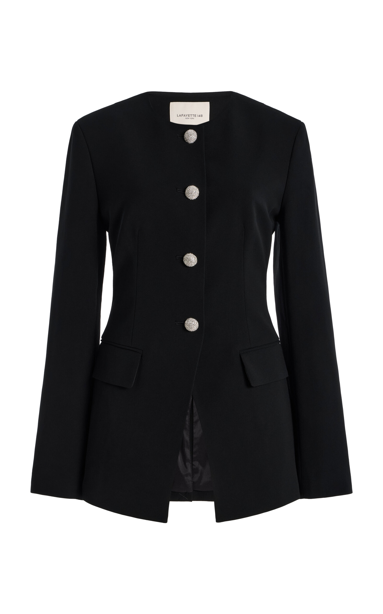 Lafayette 148 Cluster-Button Crepe Jacket