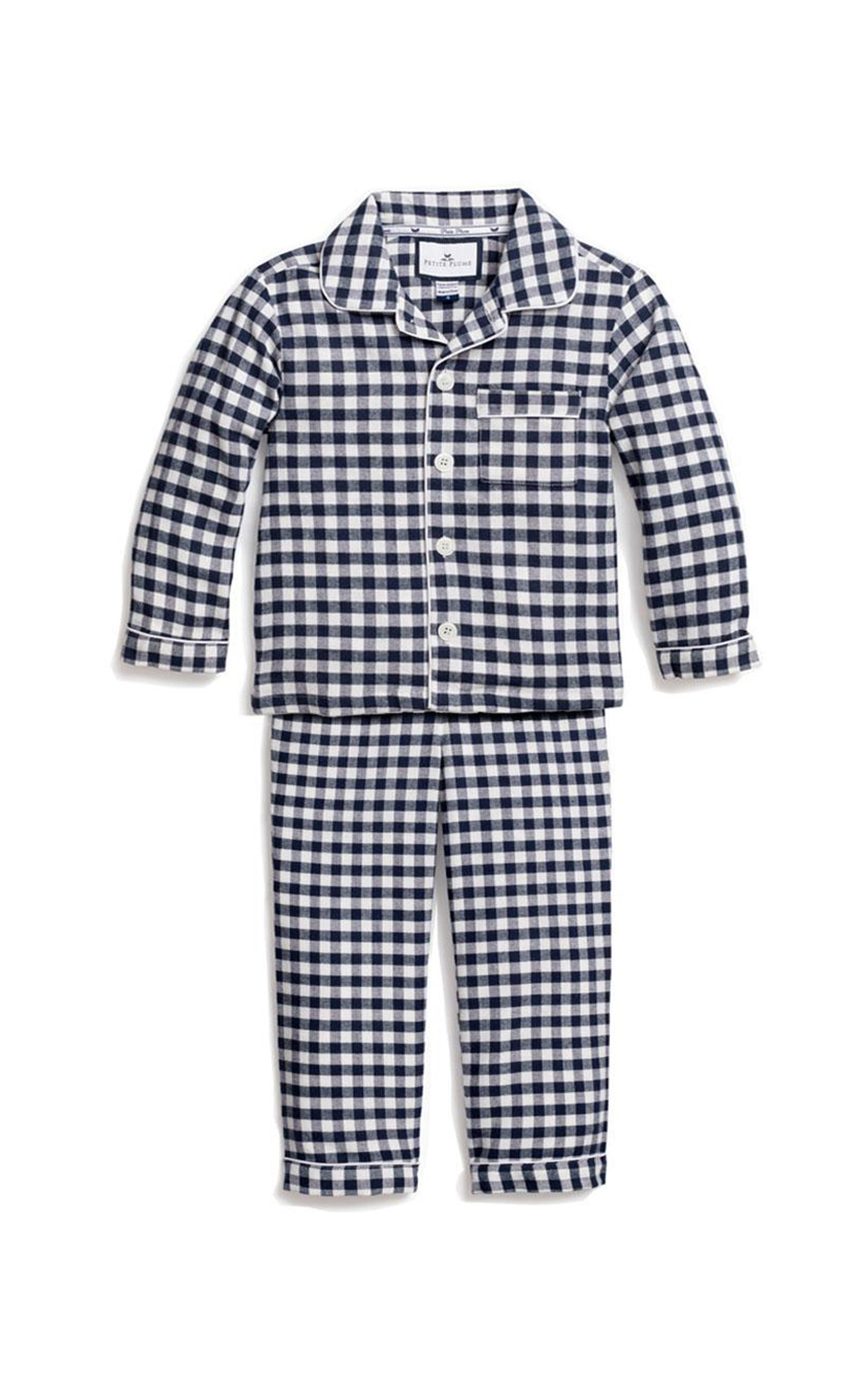 Petite Plume Kids' Gingham Pajama Set - Moda Operandi