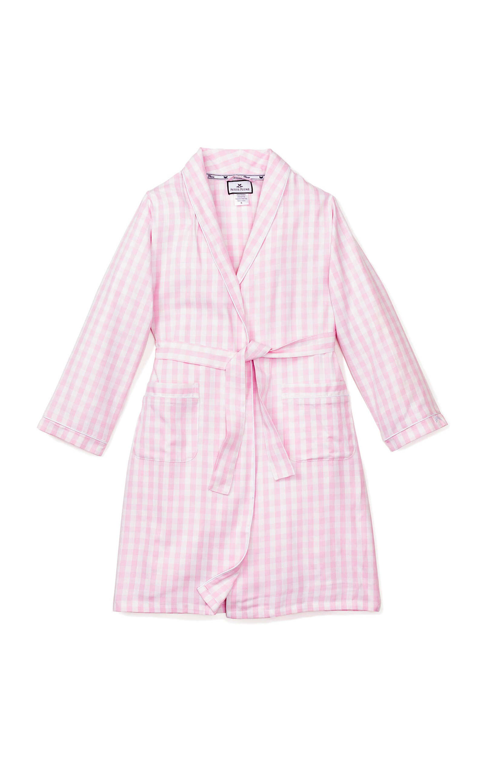 Petite Plume Kids' Gingham Robe