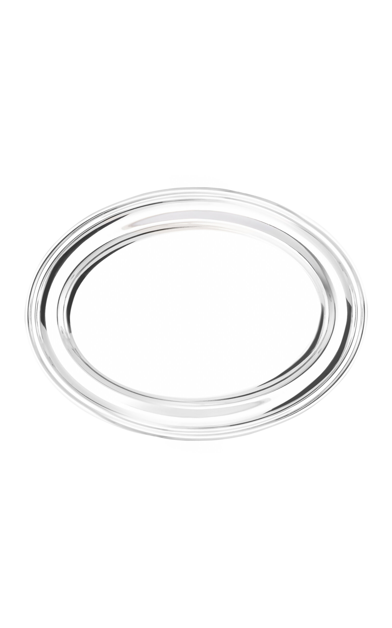 Hôtel Silver Vintage 12" Oval Tray In Silver