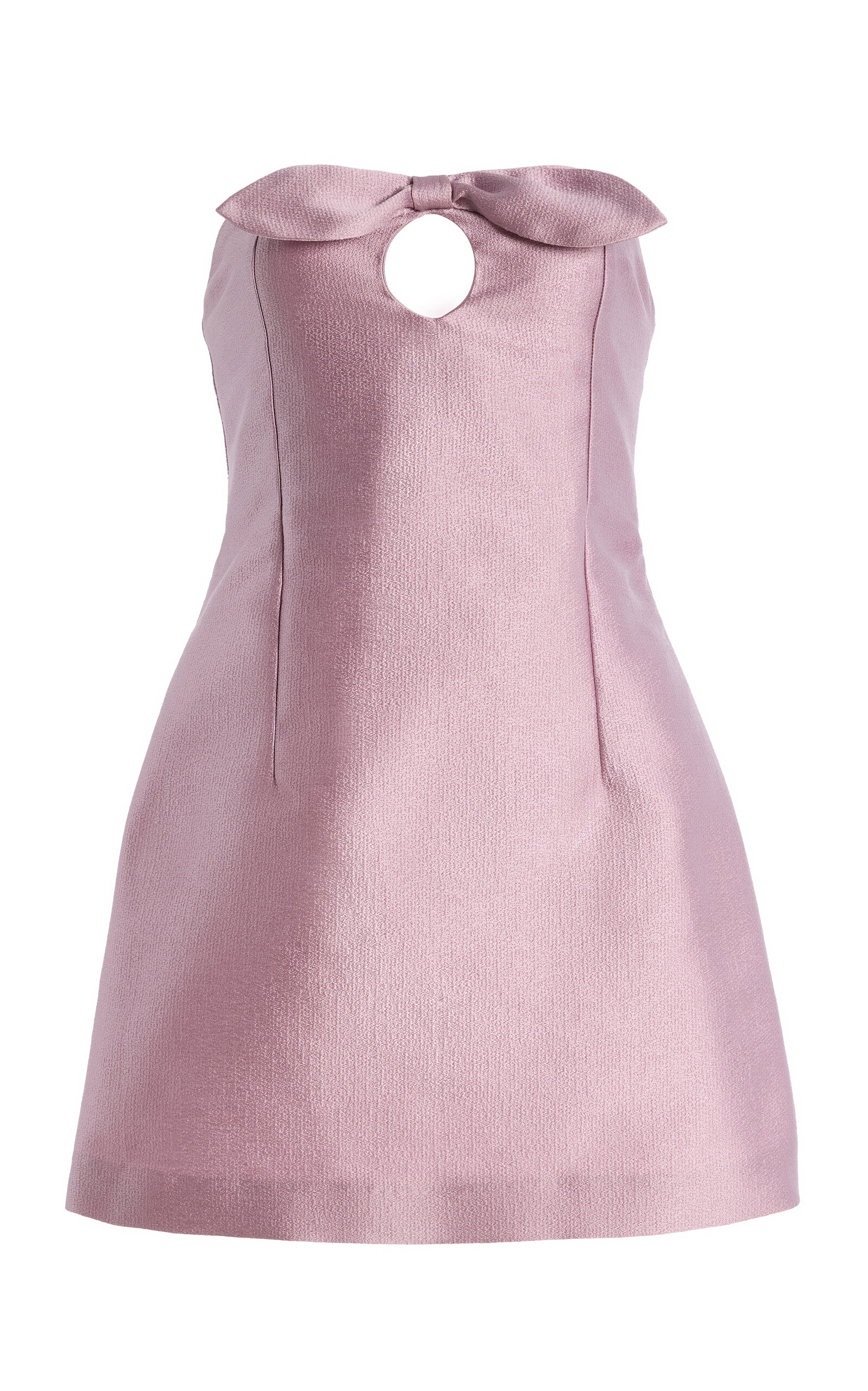 Bernadette Charlotte Bow-detailed Mini Dress In Pink