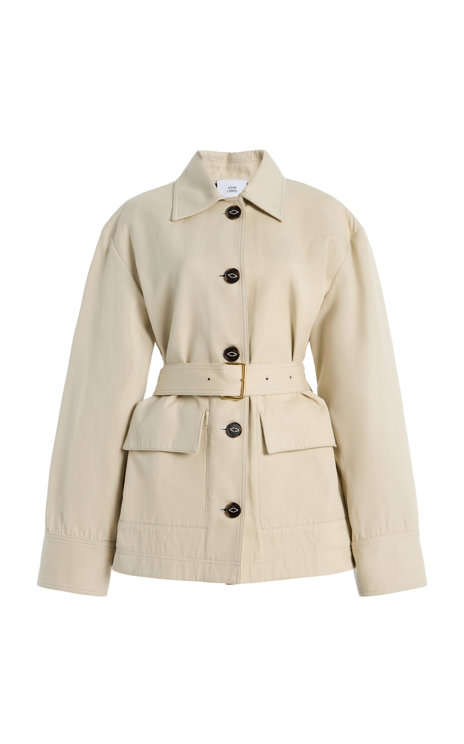 Adam Lippes Brixson Cotton-twill Jacket In Brown