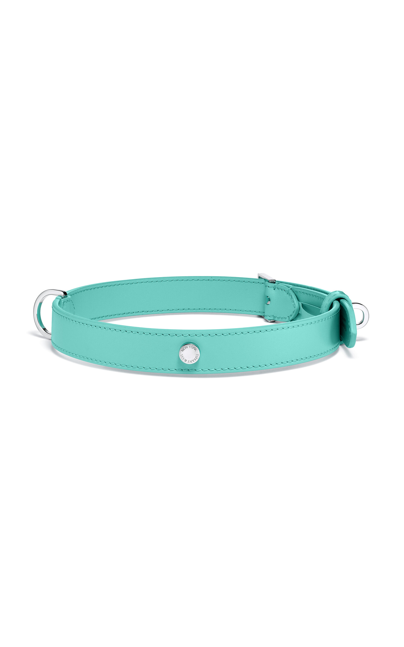 Tiffany & Co. Exclusive Pet Essentials Medium Leather Collar - Blue
