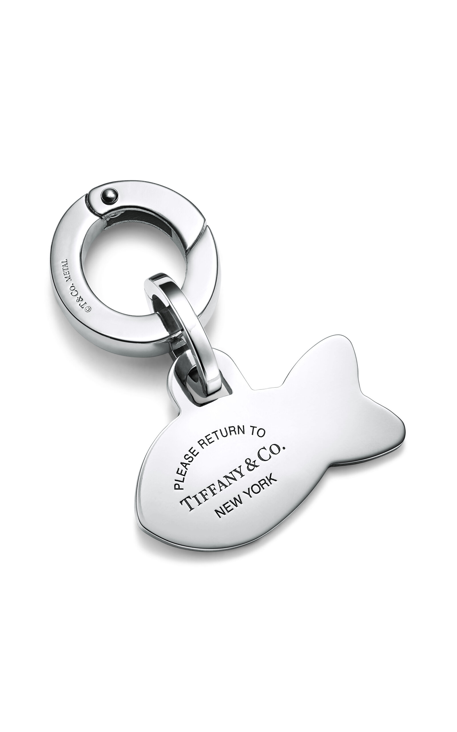 Tiffany & Co. Exclusive Return to Tiffany™ Stainless Steel Pet Collar Fish Charm - Silver