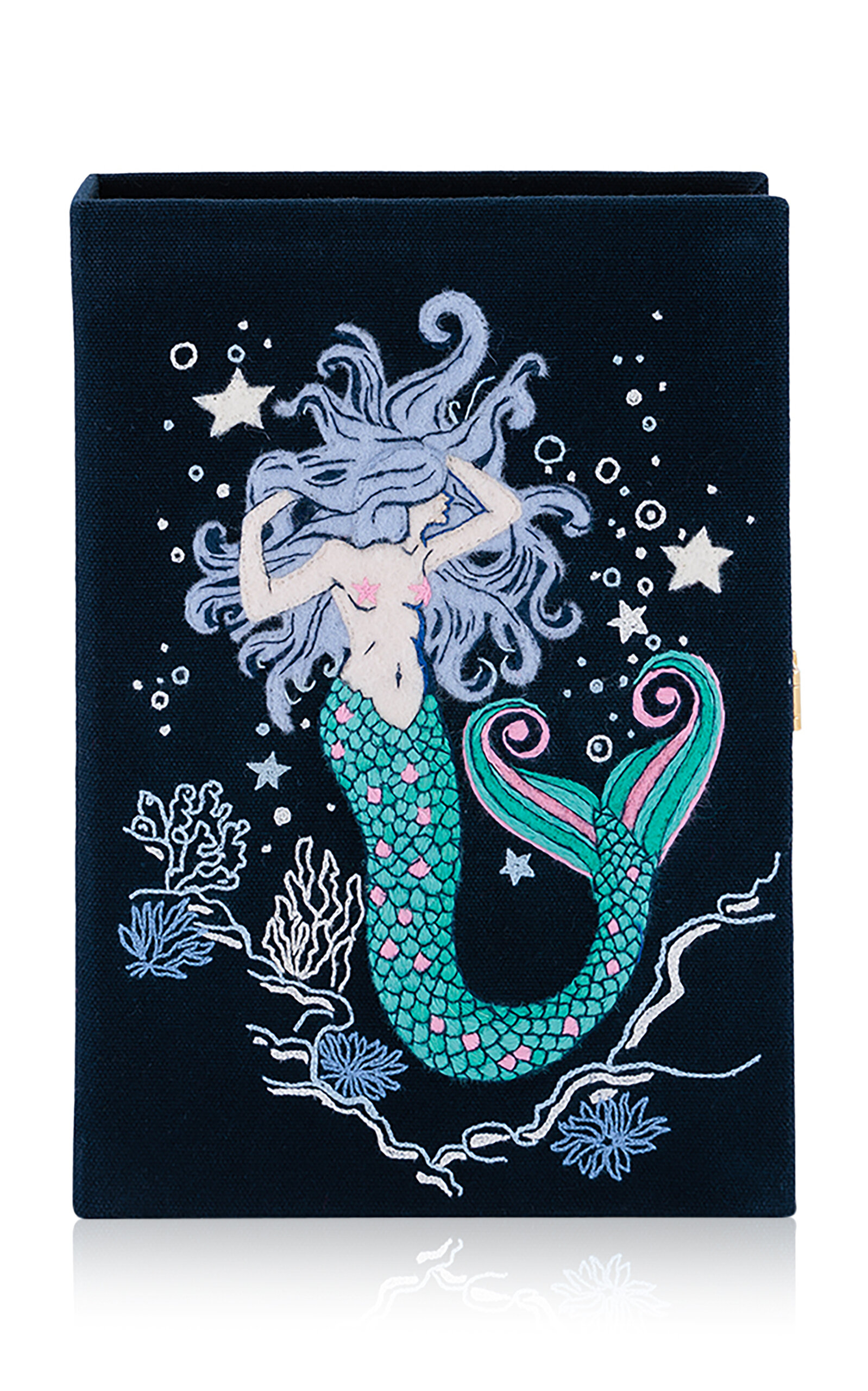 Olympia Le-Tan Mermaid Clutch - Black - OS