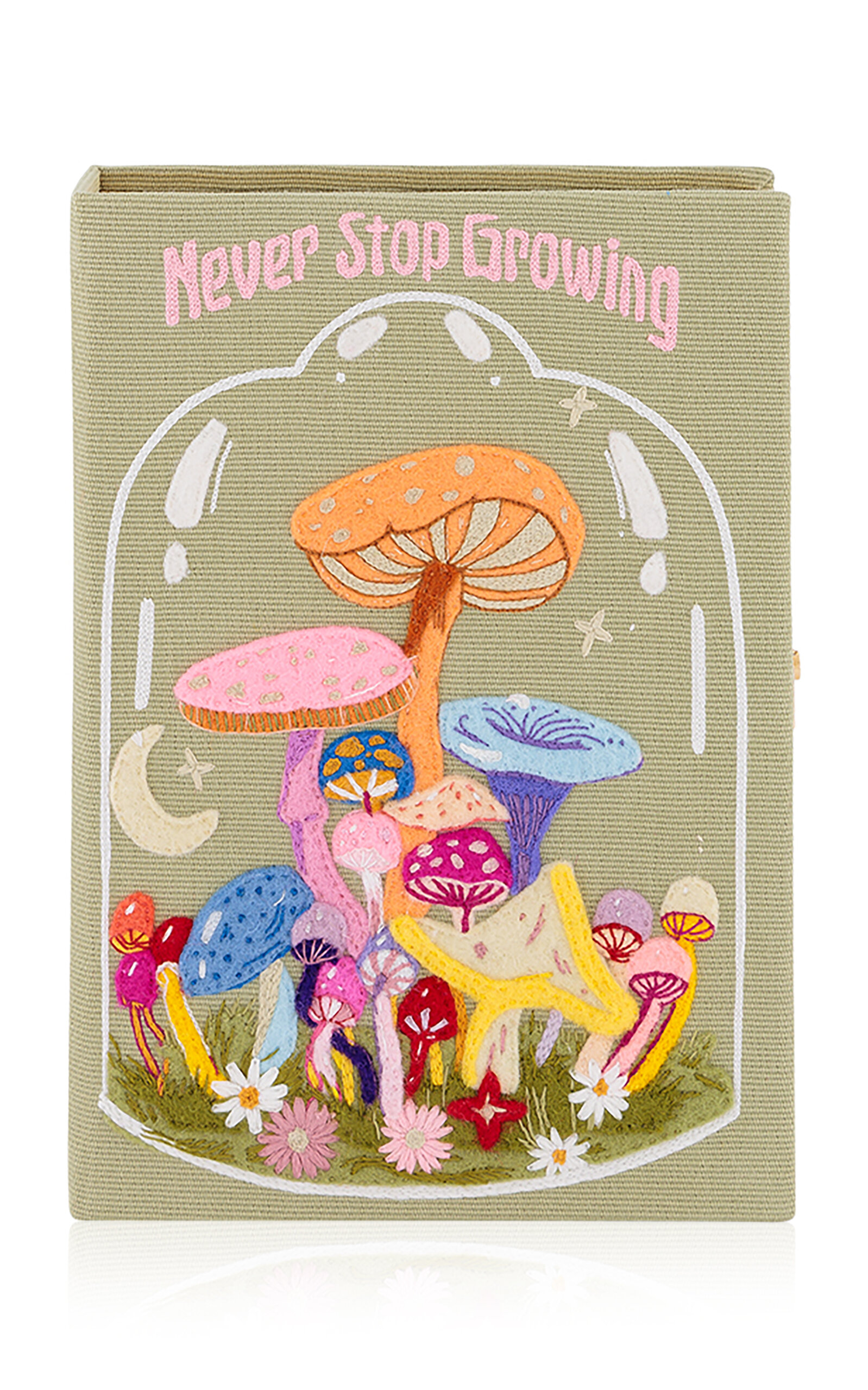 Olympia Le-Tan Never Stop Growing Clutch - Khaki - OS