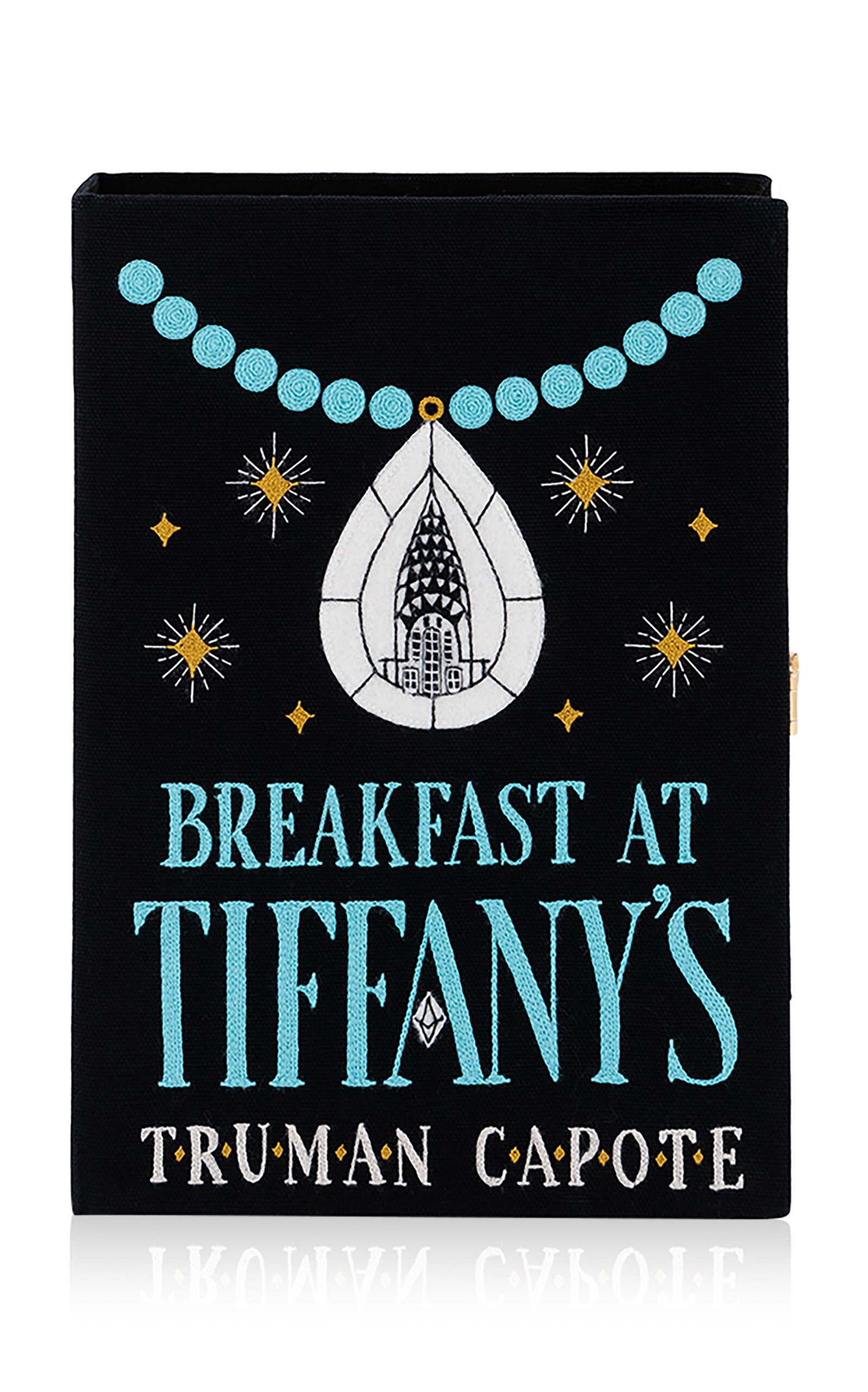 Olympia Le-Tan Black Breakfast At Tiffany's Clutch - Black - OS
