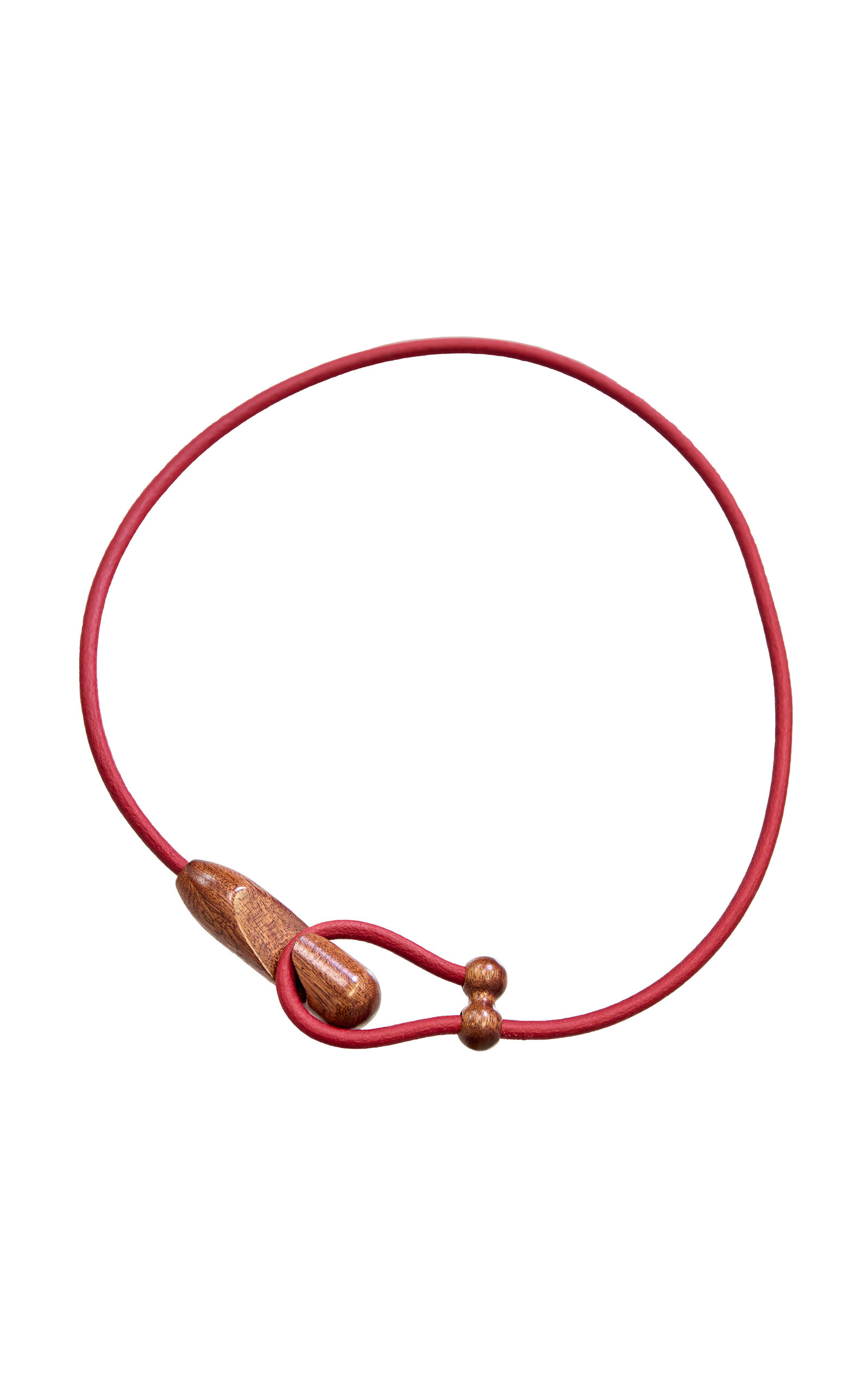 Emanuele Pantanella Design Red Gancio Belt In Red