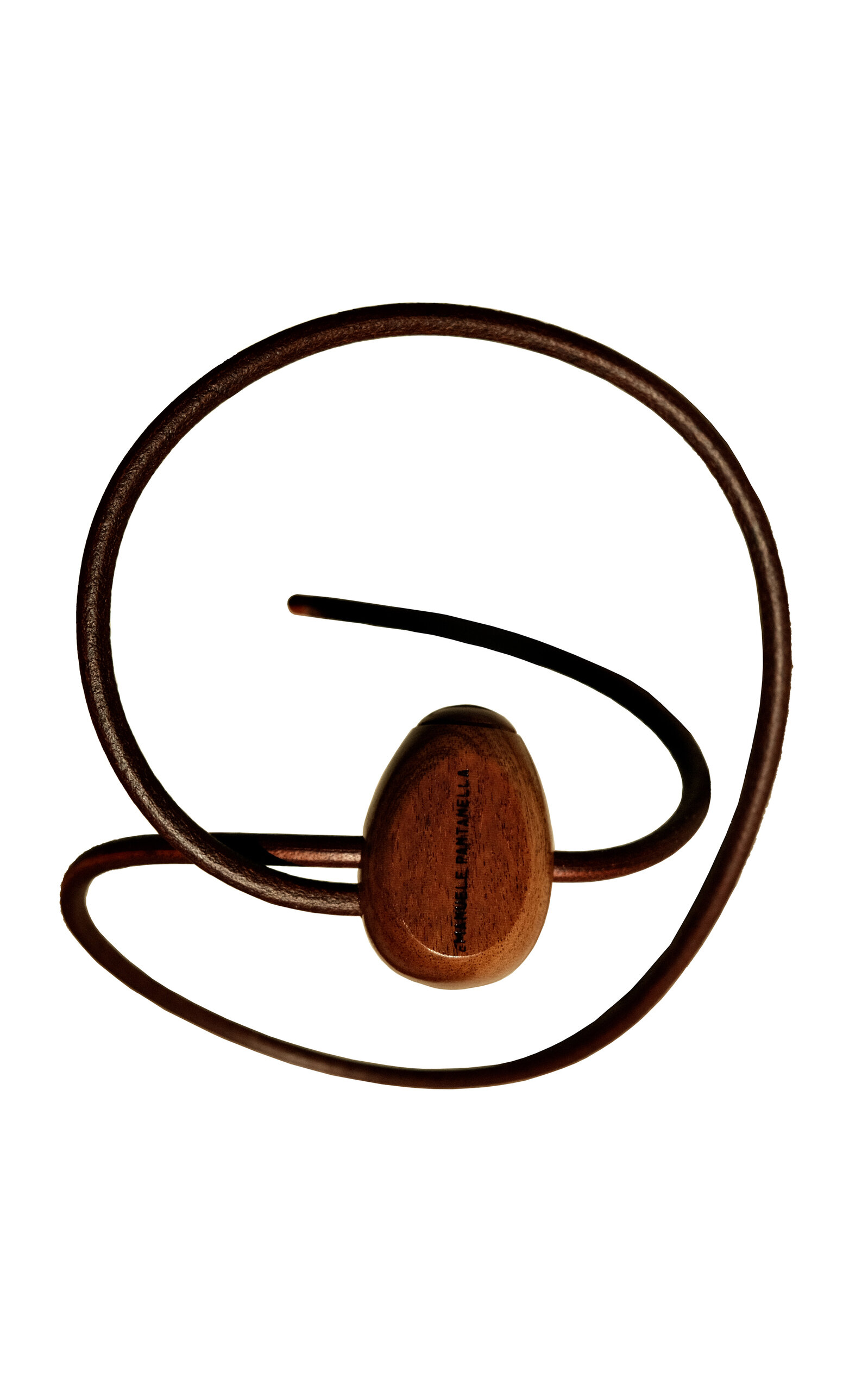 Emanuele Pantanella Design Mahogany And Brown Leather Uovo Belt In Brown