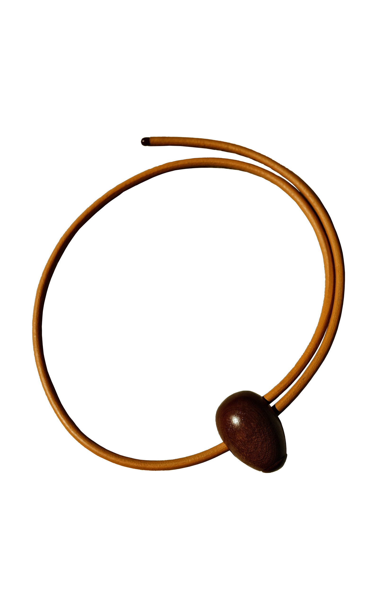 Emanuele Pantanella Design Mahogany And Yellow Leather Uovo Belt